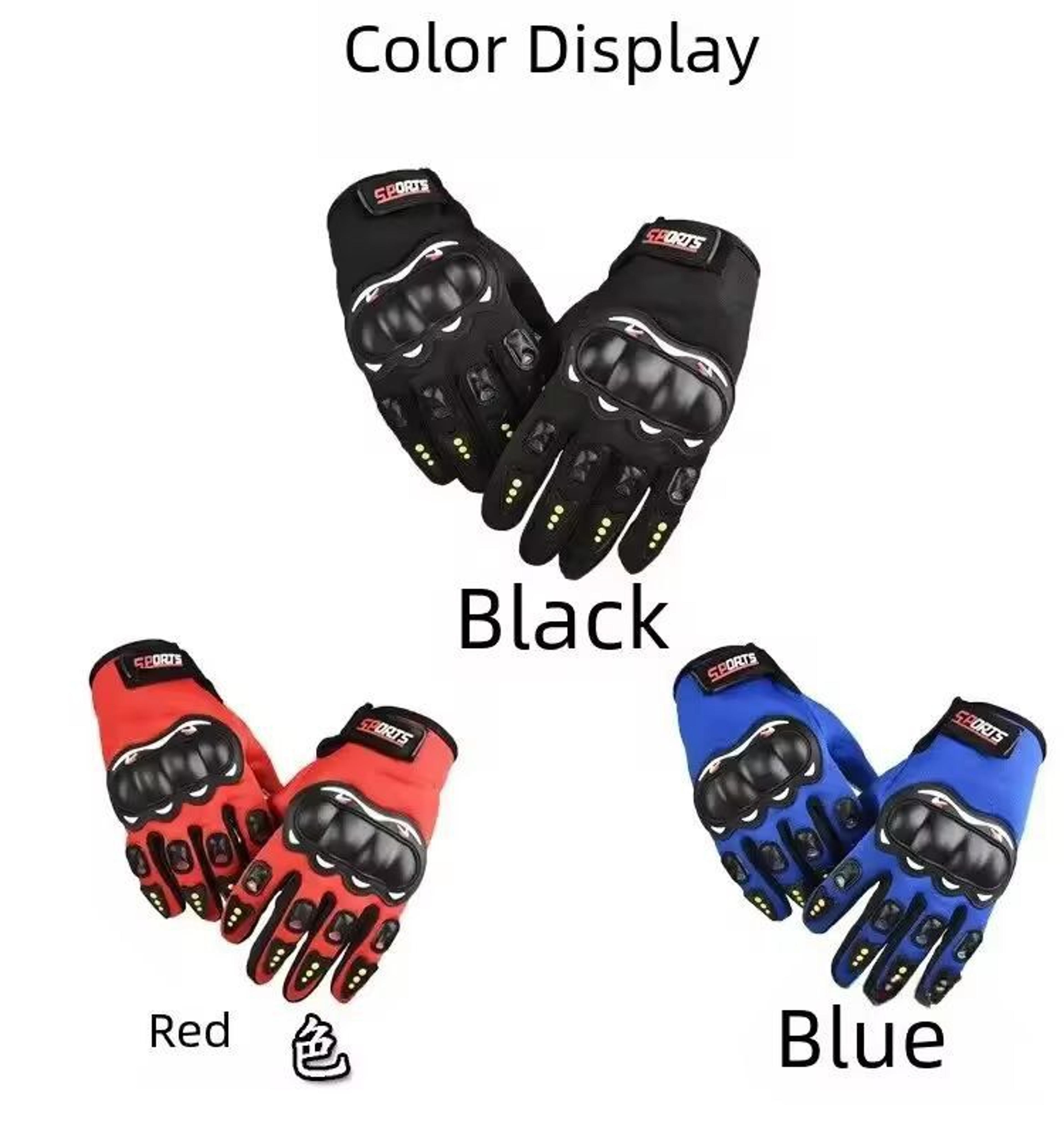 RiderShield FullFinger TouchScreen Motorcycle Gloves  Mens OffRoad Protection 4