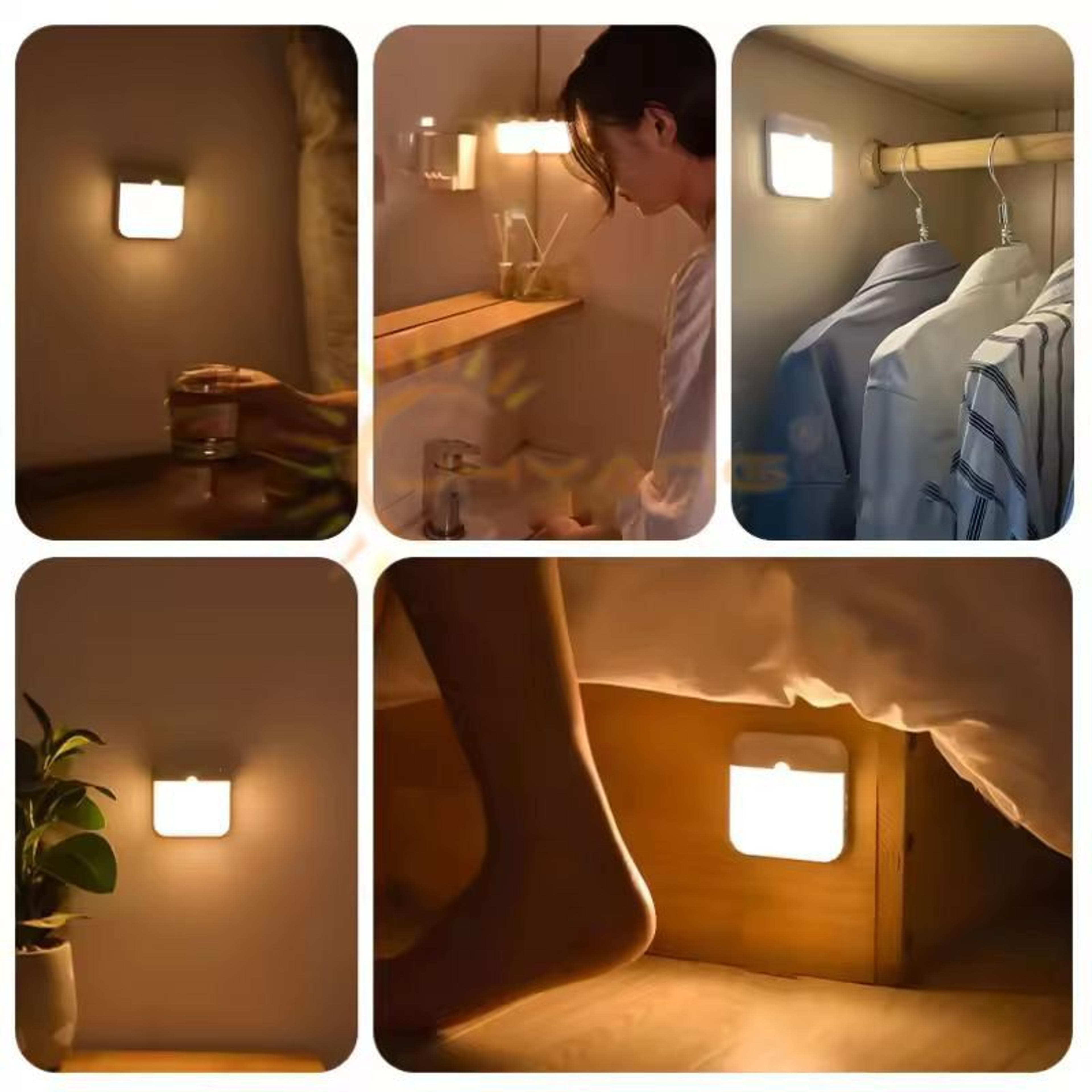 SmartMotion USB Rechargeable Square LED Sensor Light  Ideal For Bedroom Kitchen Hallway  Closet 7