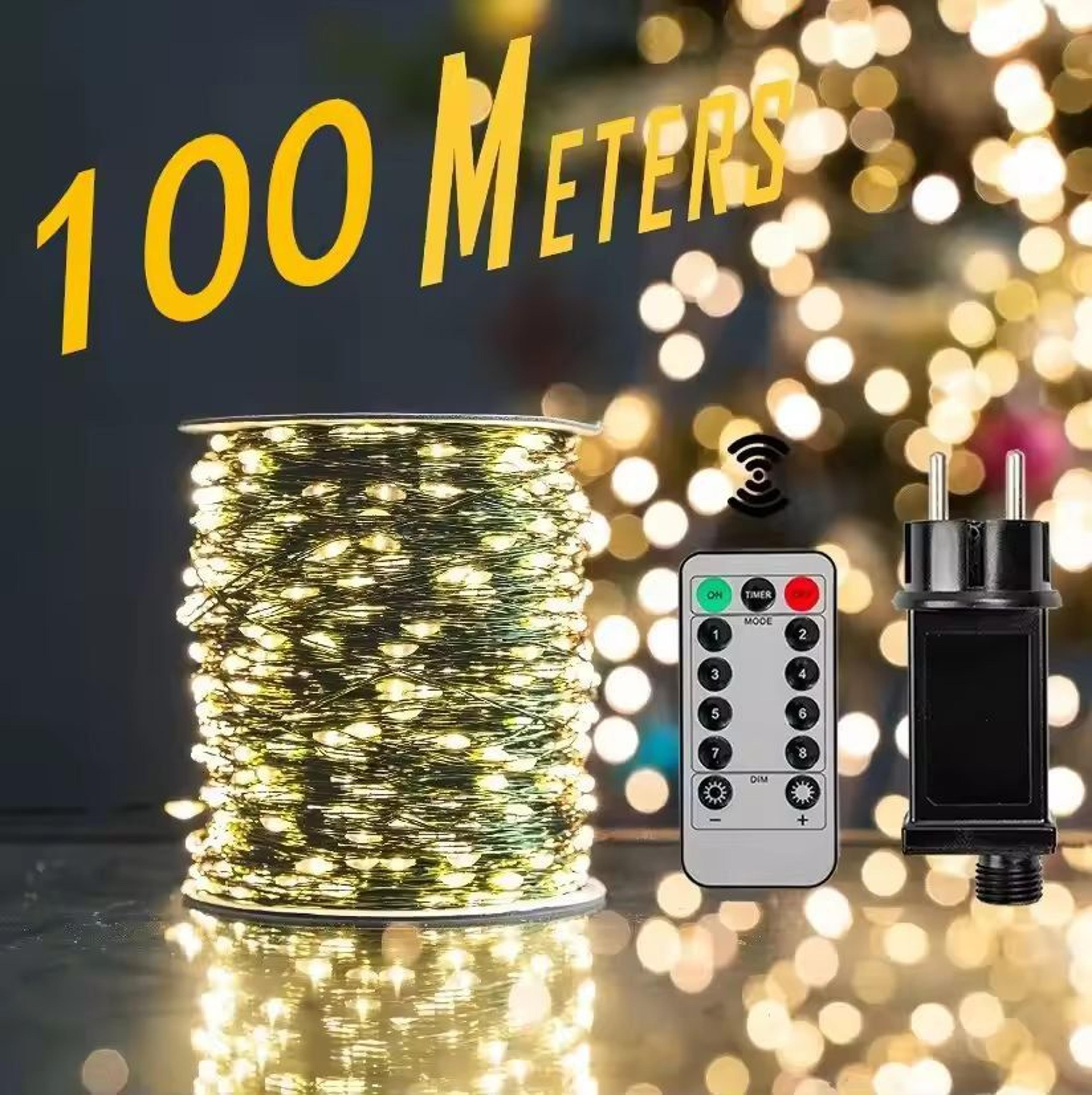 RadiantGlow 1000LED Outdoor Waterproof Fairy String Lights  Remote Control Christmas  Party Decor 0