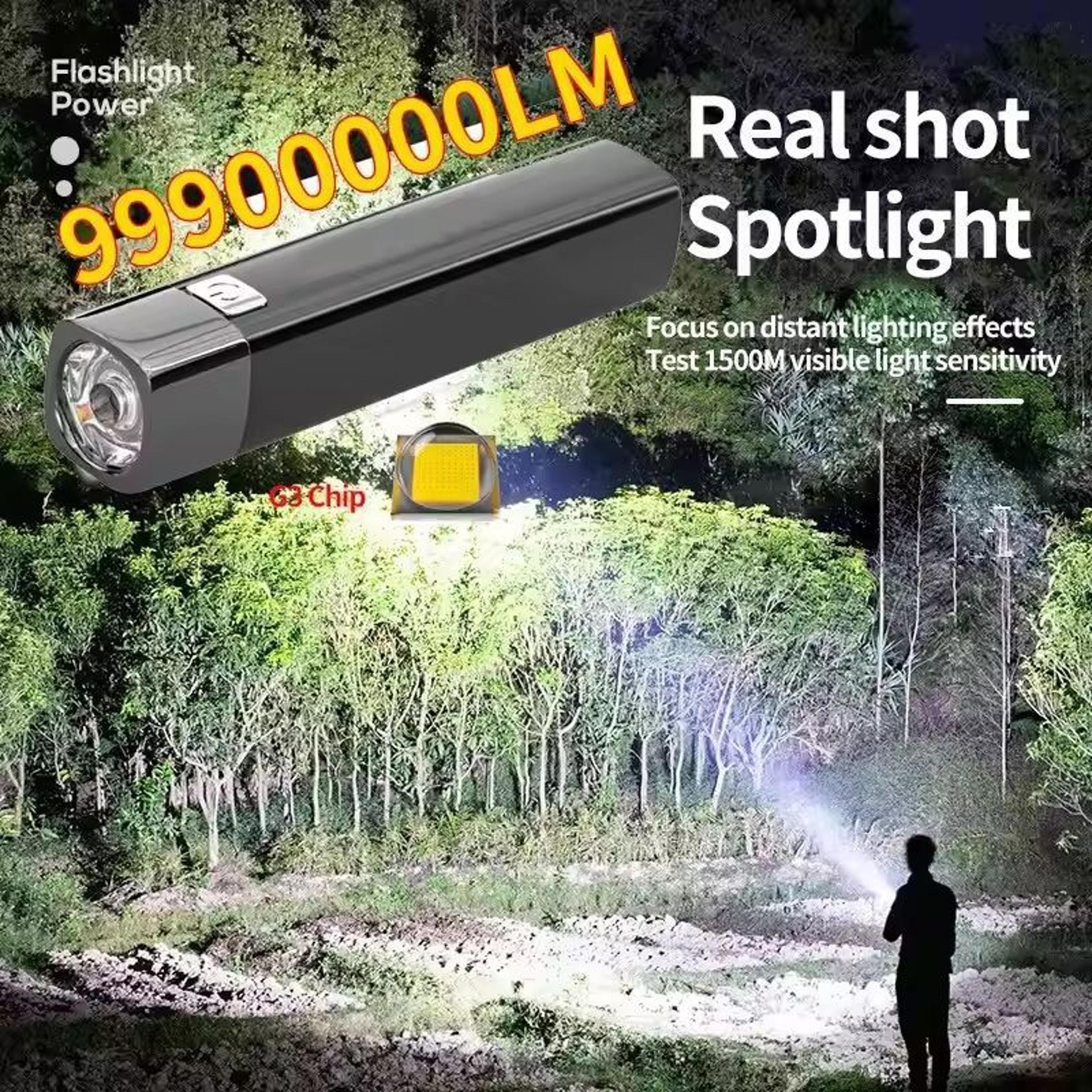UltraBright 2in1 Tactical LED Flashlight  Power Bank 0