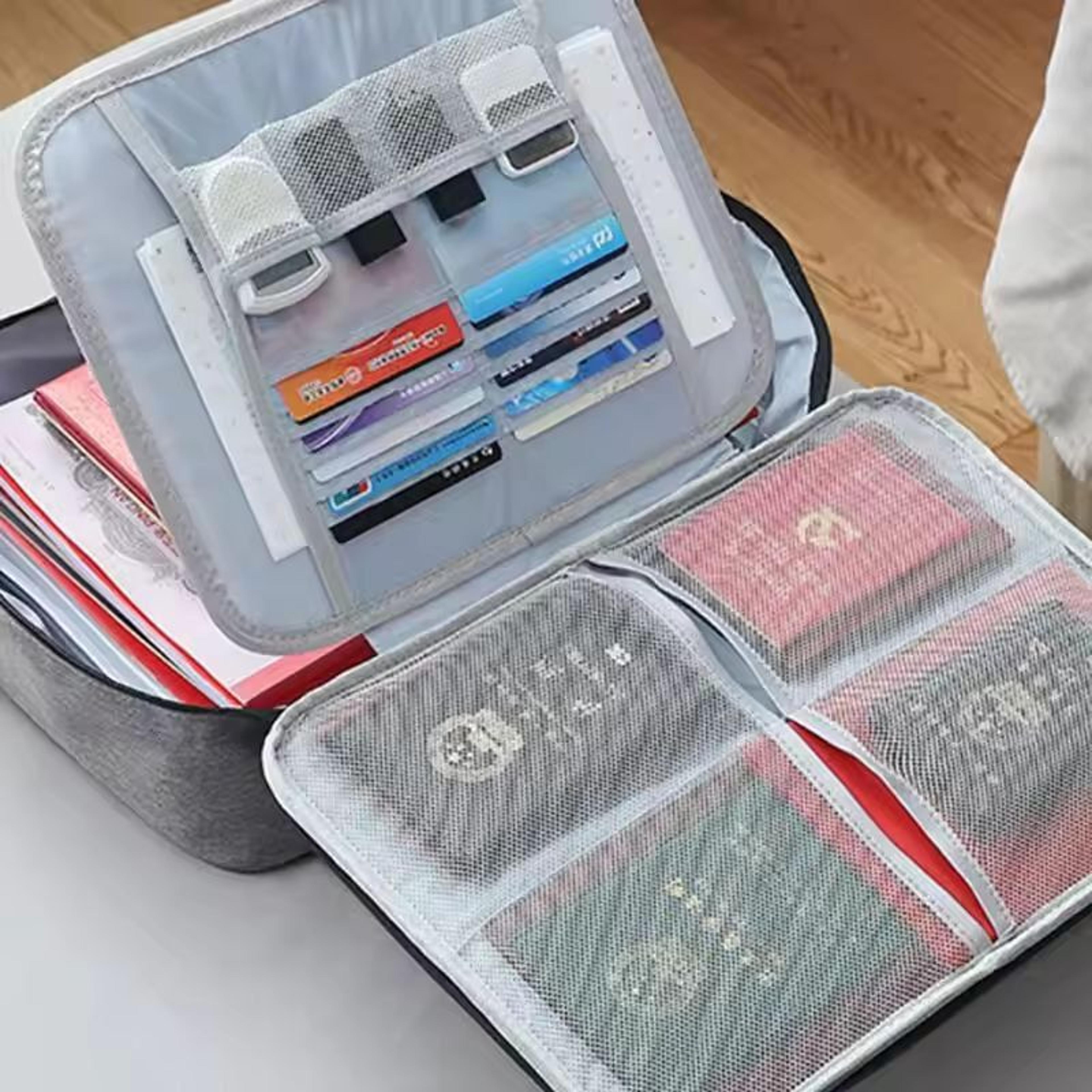 Smart Layer 3Tier Document Organizer Briefcase  Secure MultiLayer File Bag For Documents  Travel 0