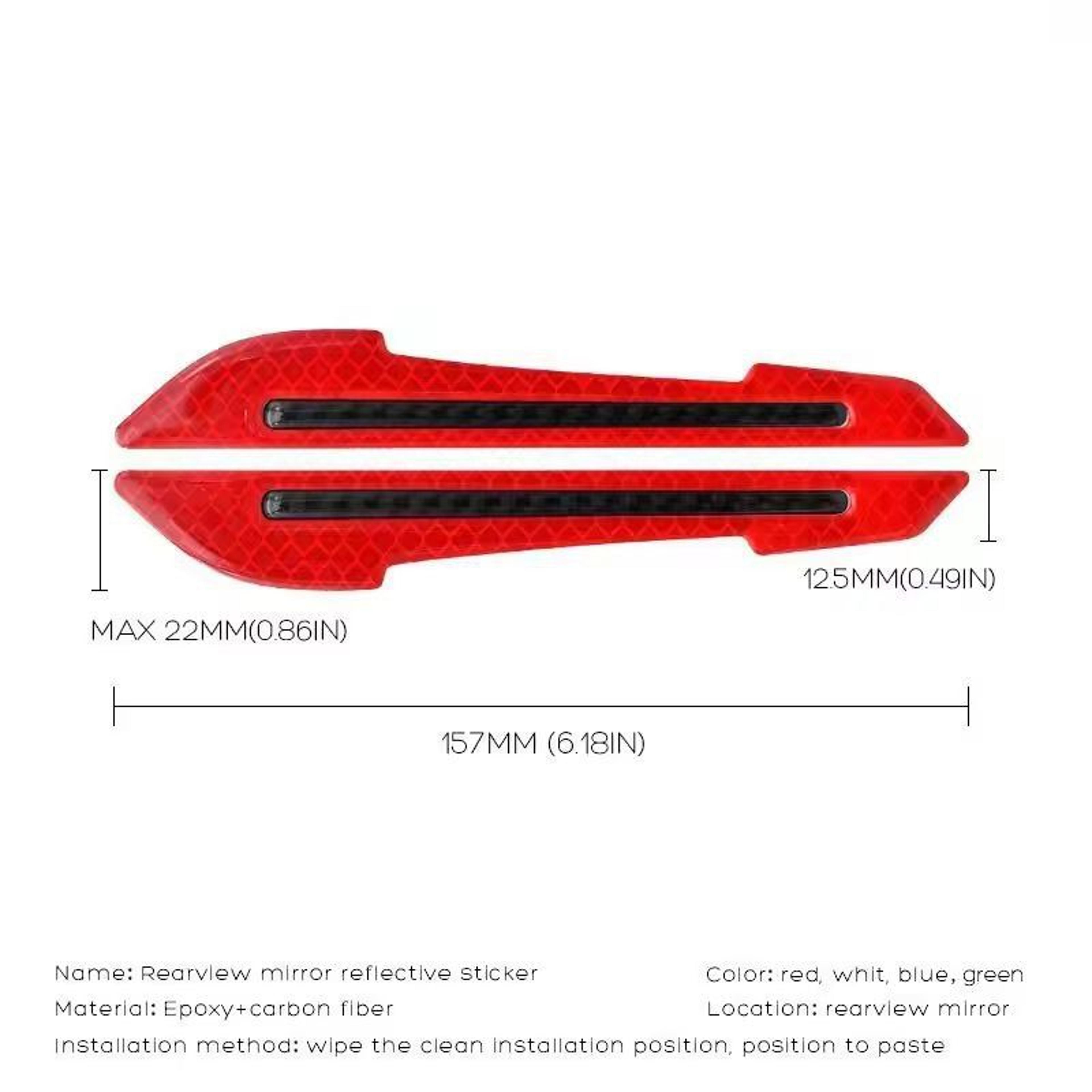 Premium Reflective Car Warning Strip Tape  UltraSafe Exterior Vehicle Sticker 6