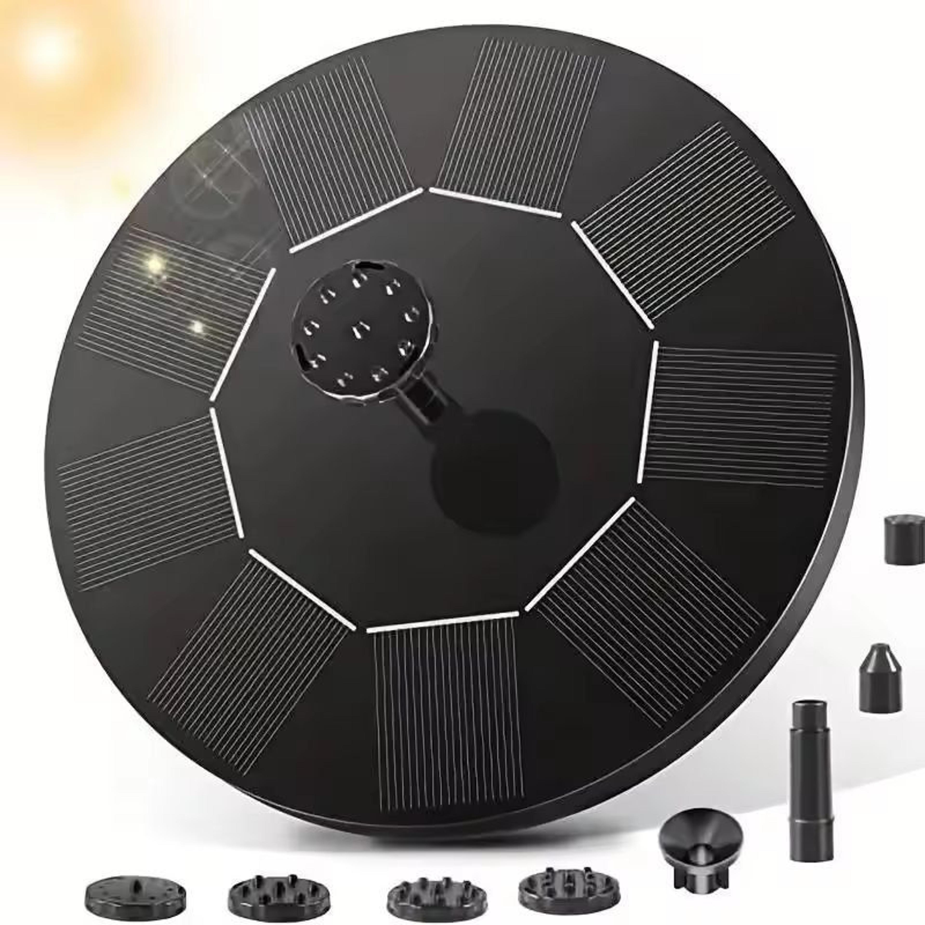 GardenFlow Solar Floating Fountain Pump  131618 Cm Bird Bath  Garden Water Feature Kit 5