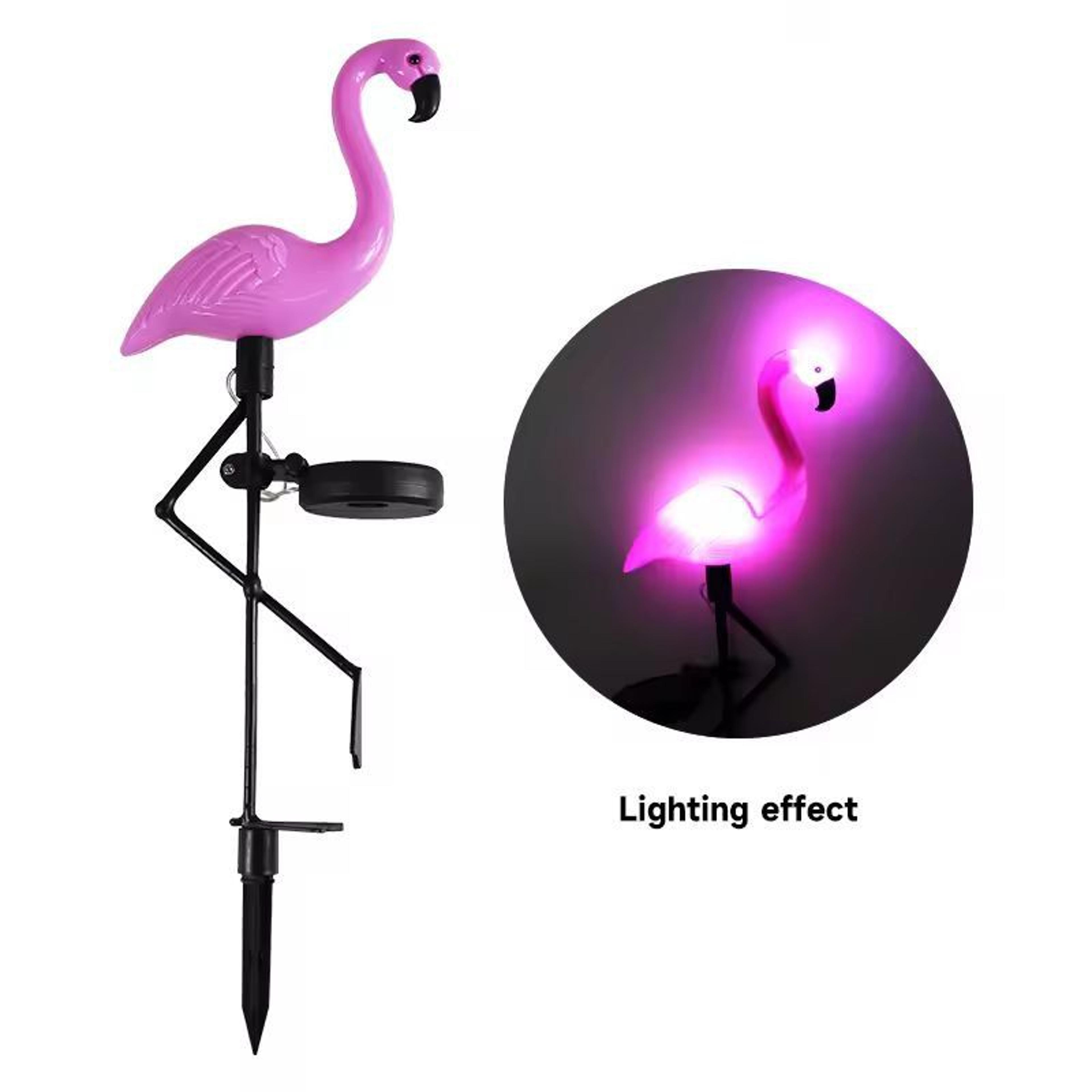 GardenGlow Pink Flamingo Solar Landscape Light  Waterproof LED Outdoor Decor  Pathway Accent 1