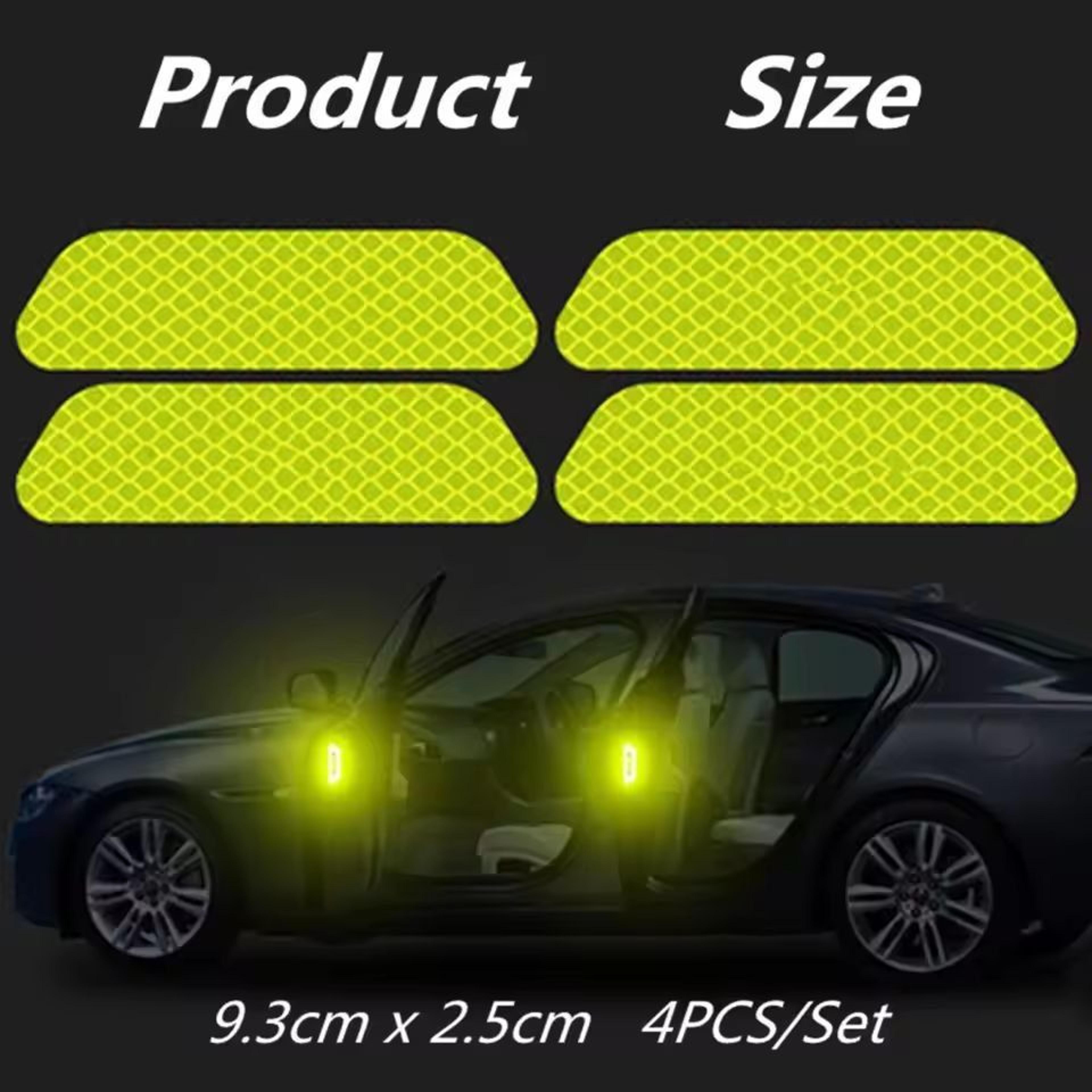 SecureVision Reflective Car Door Warning Tape  4Piece Safety Decal Set For Night Visibility 8