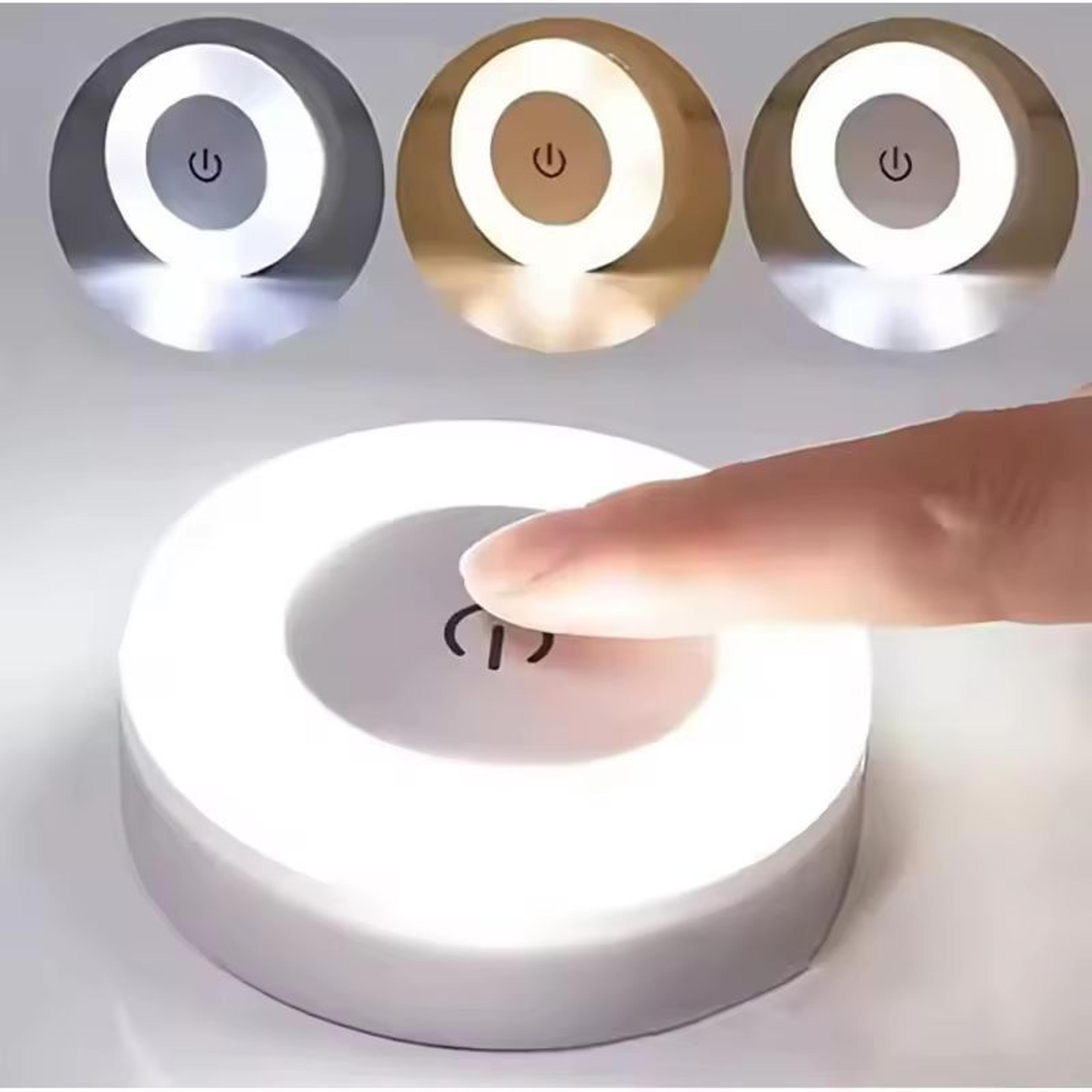 EnergySaver Touch LED Night Lamp  USB Rechargeable Dimmable 3Color Wall  Magnetic Base Nightlight 5