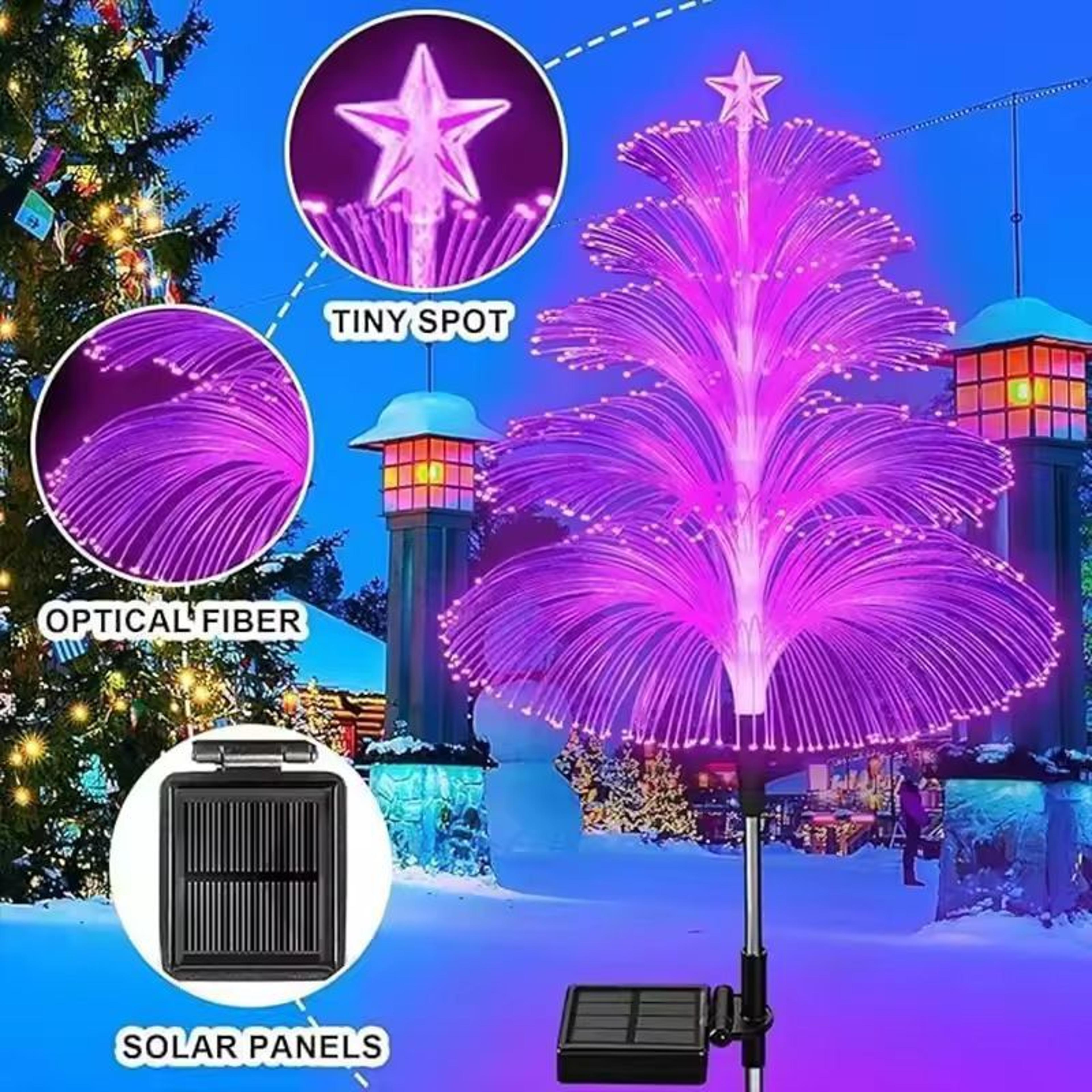 LumiGlow Jellyfish Solar Garden Lights  ColorChanging Outdoor Decorative Solar Lights 3