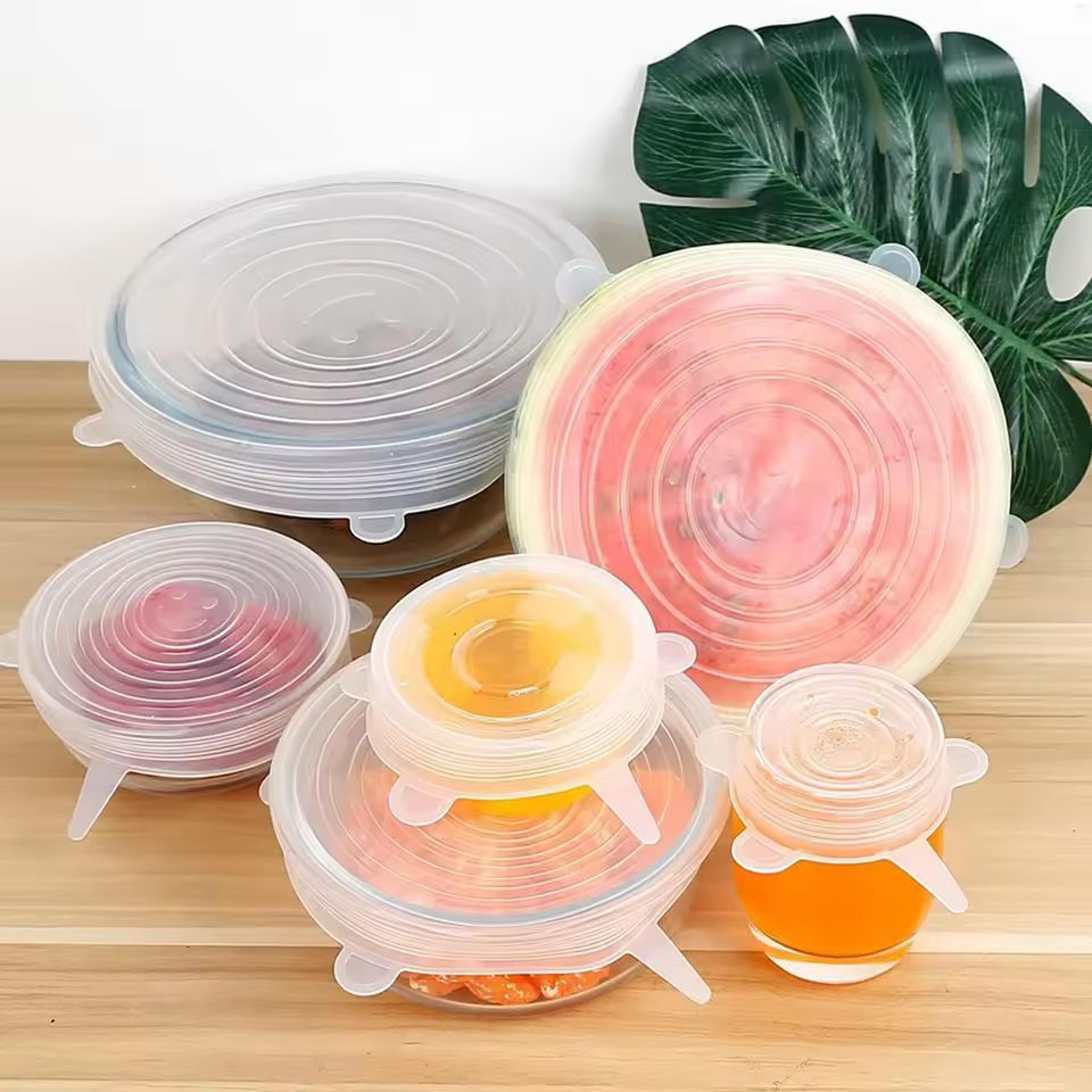 Universal Silicone Stretch Lids  6Piece Reusable Food Storage Covers 0