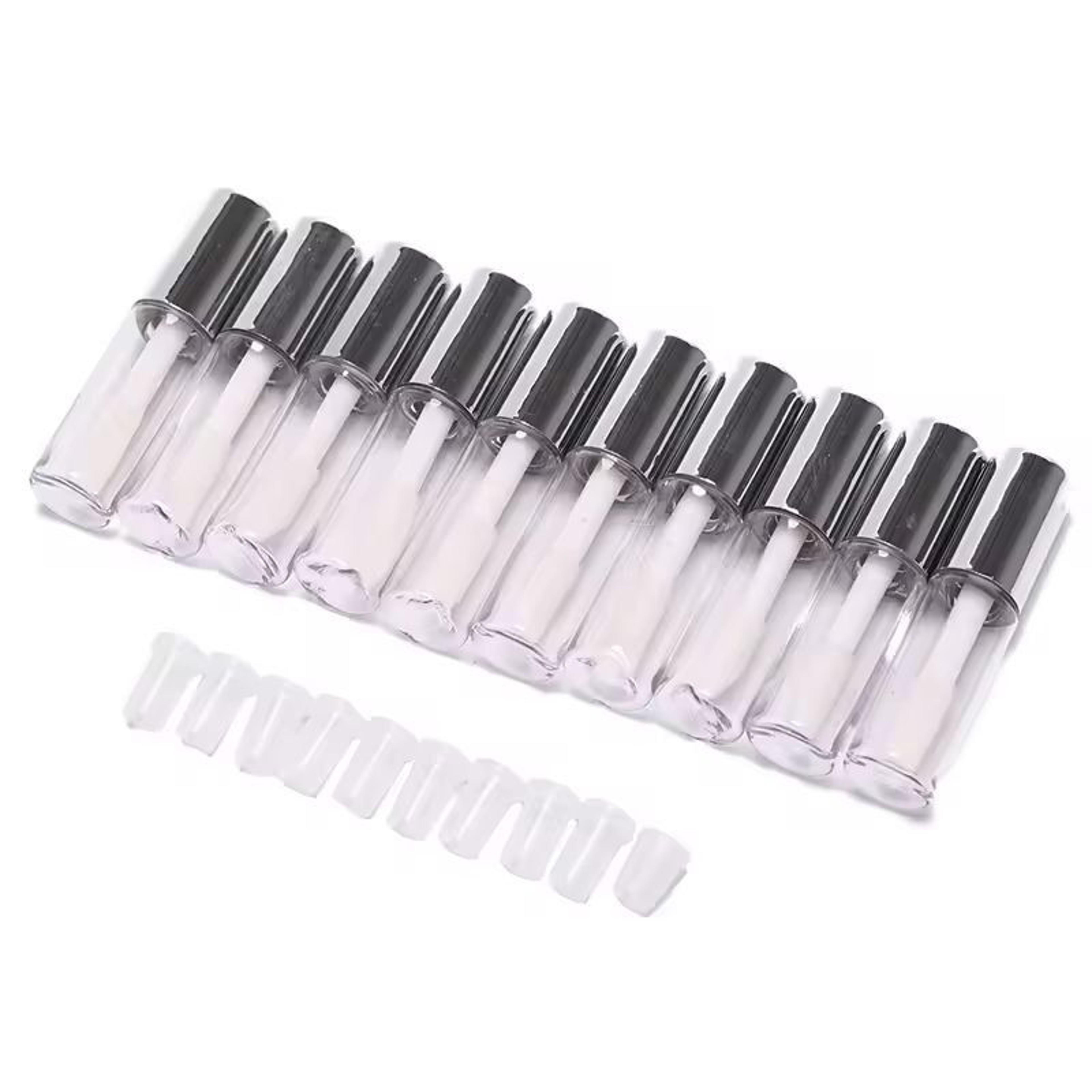 Customizable 10Pack Empty Lip Balm  Lipstick Tubes  DIY Cosmetic Containers With Cap 6