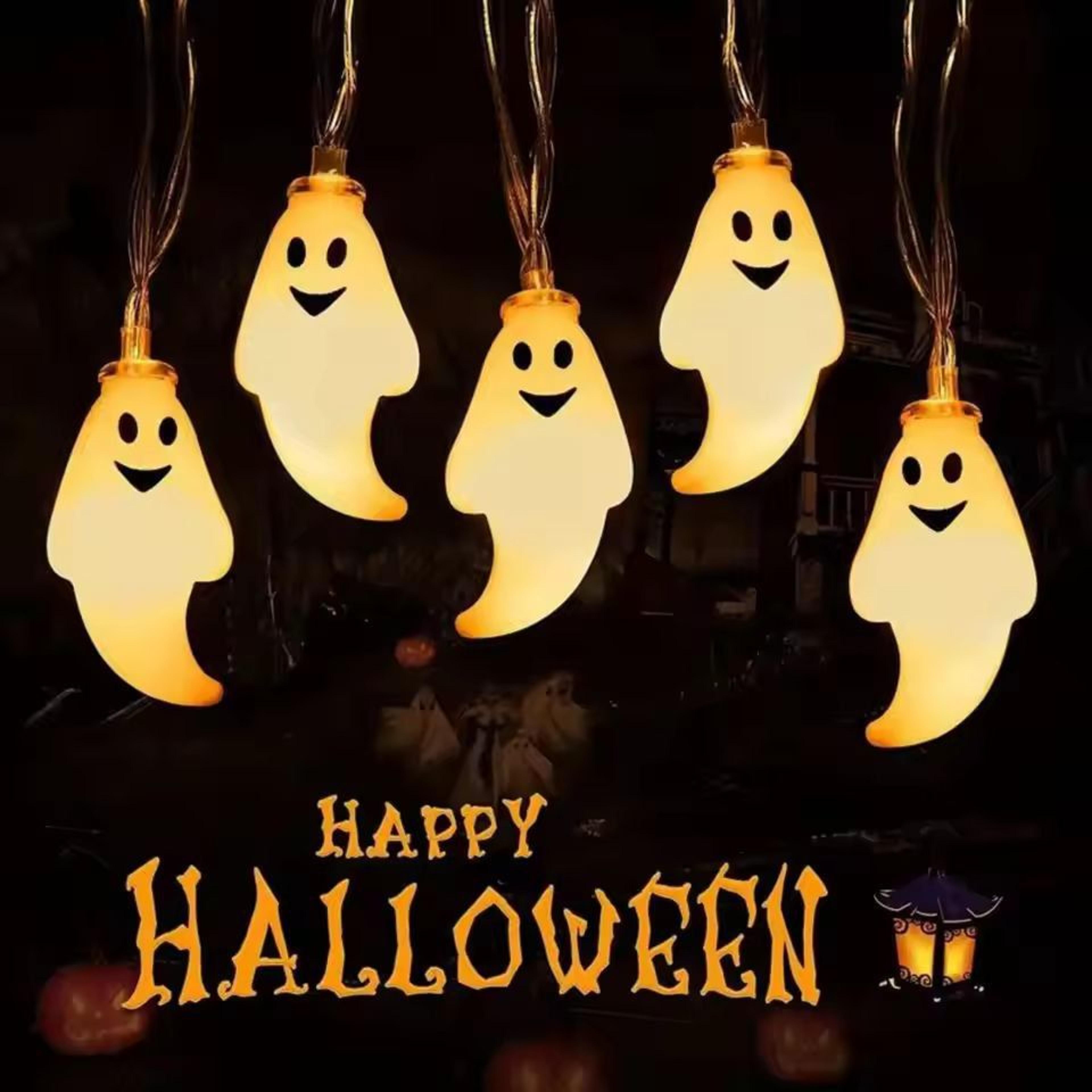 GhostGlow 3 M  20LED Battery Halloween Ghost String Lights 0