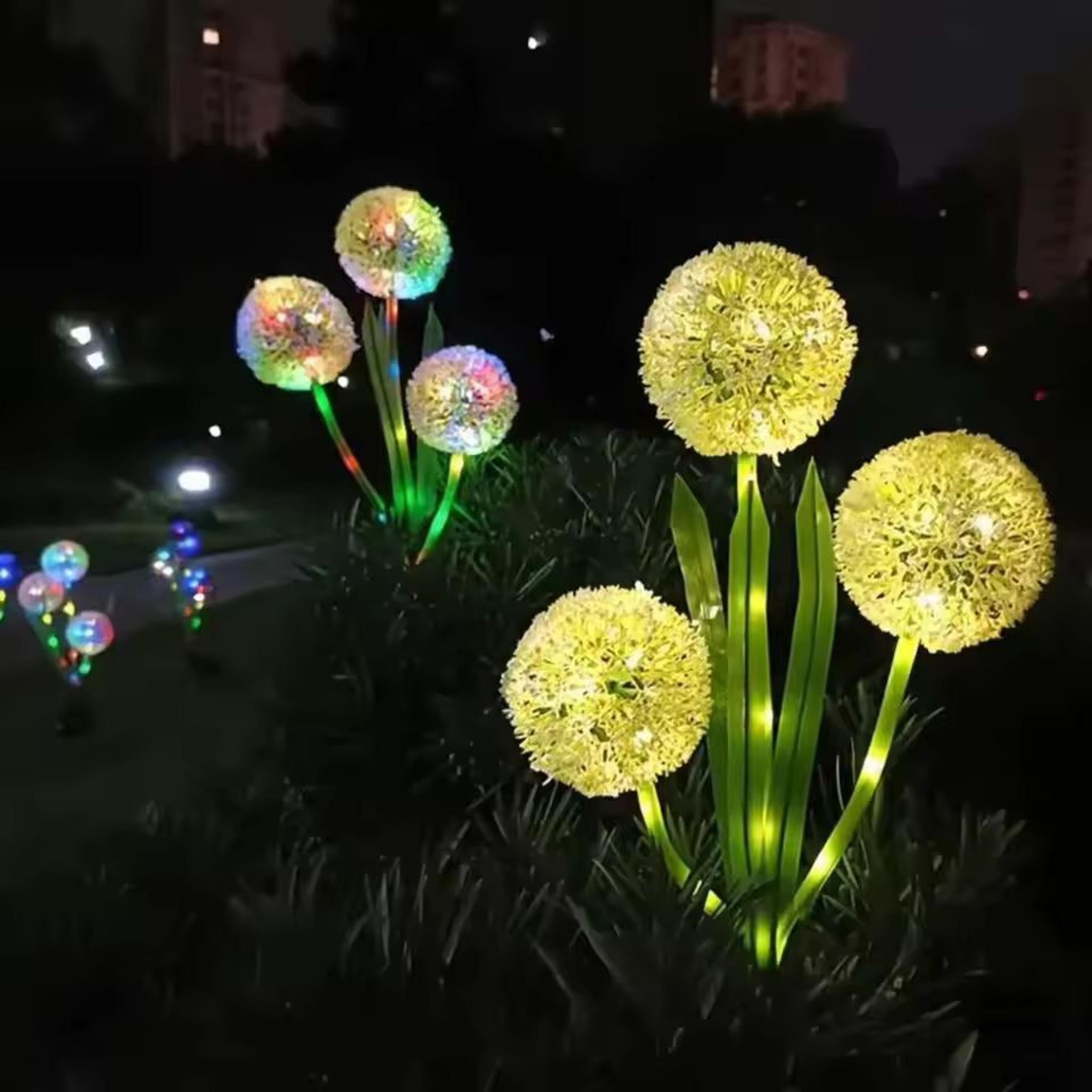 GardenGlow Dandelion Solar LED Lights  Waterproof Outdoor Solar Garden Lights 0
