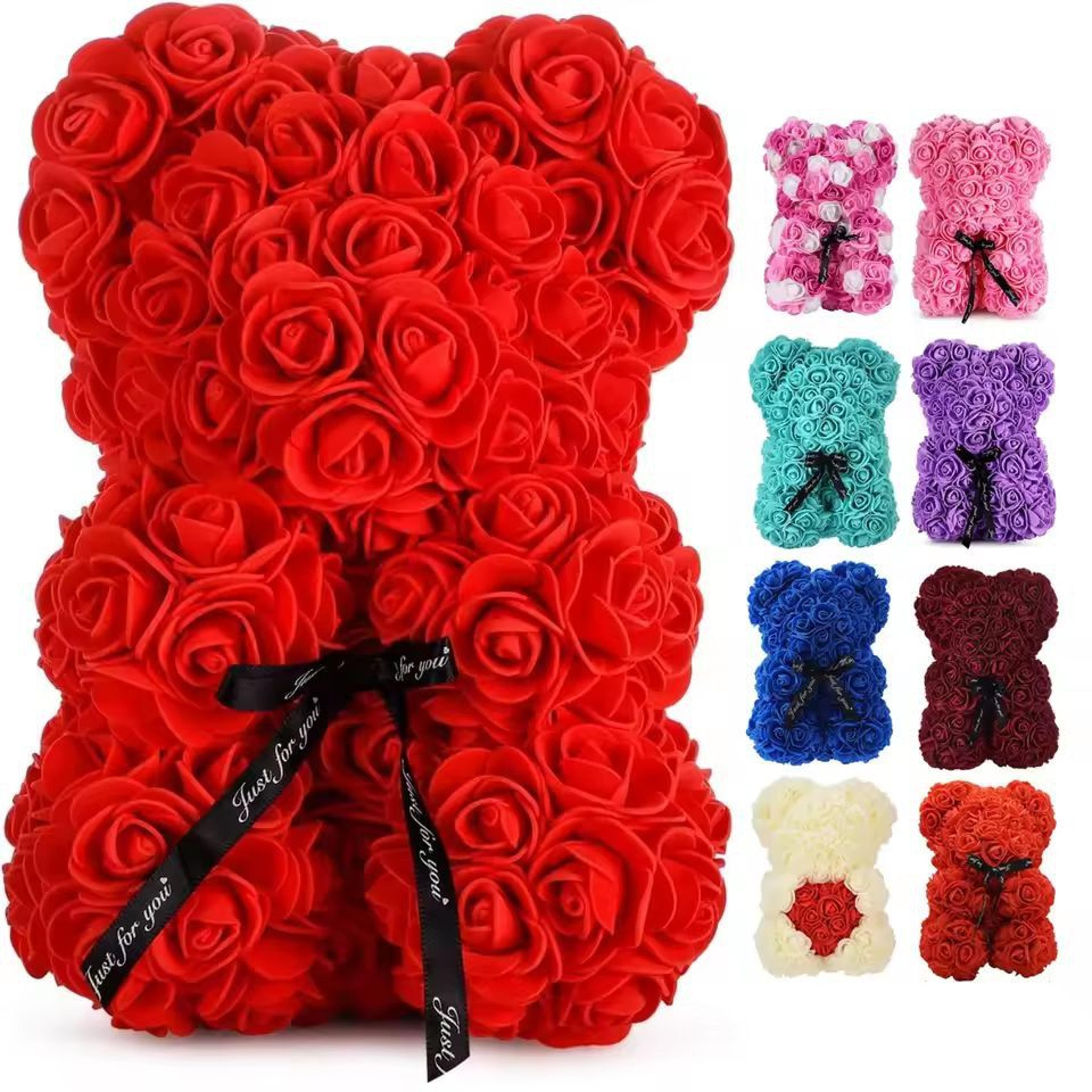 Eternal Rose Teddy Gift Bear  25m BloomFilled Decorative Keepsake For Meaningful Celebrations 1