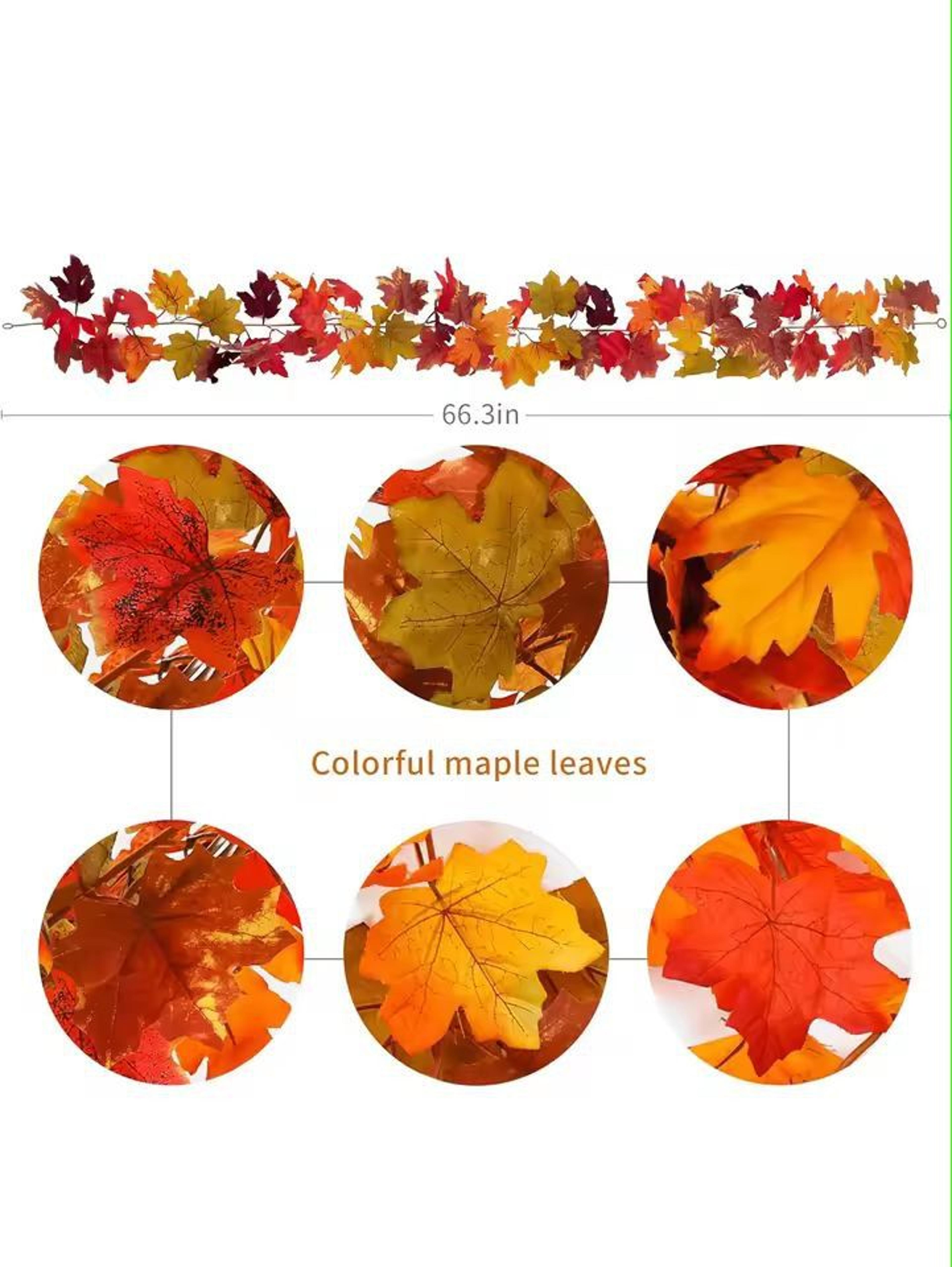 Harvest Glow Maple  Fruit Vine Garland 5
