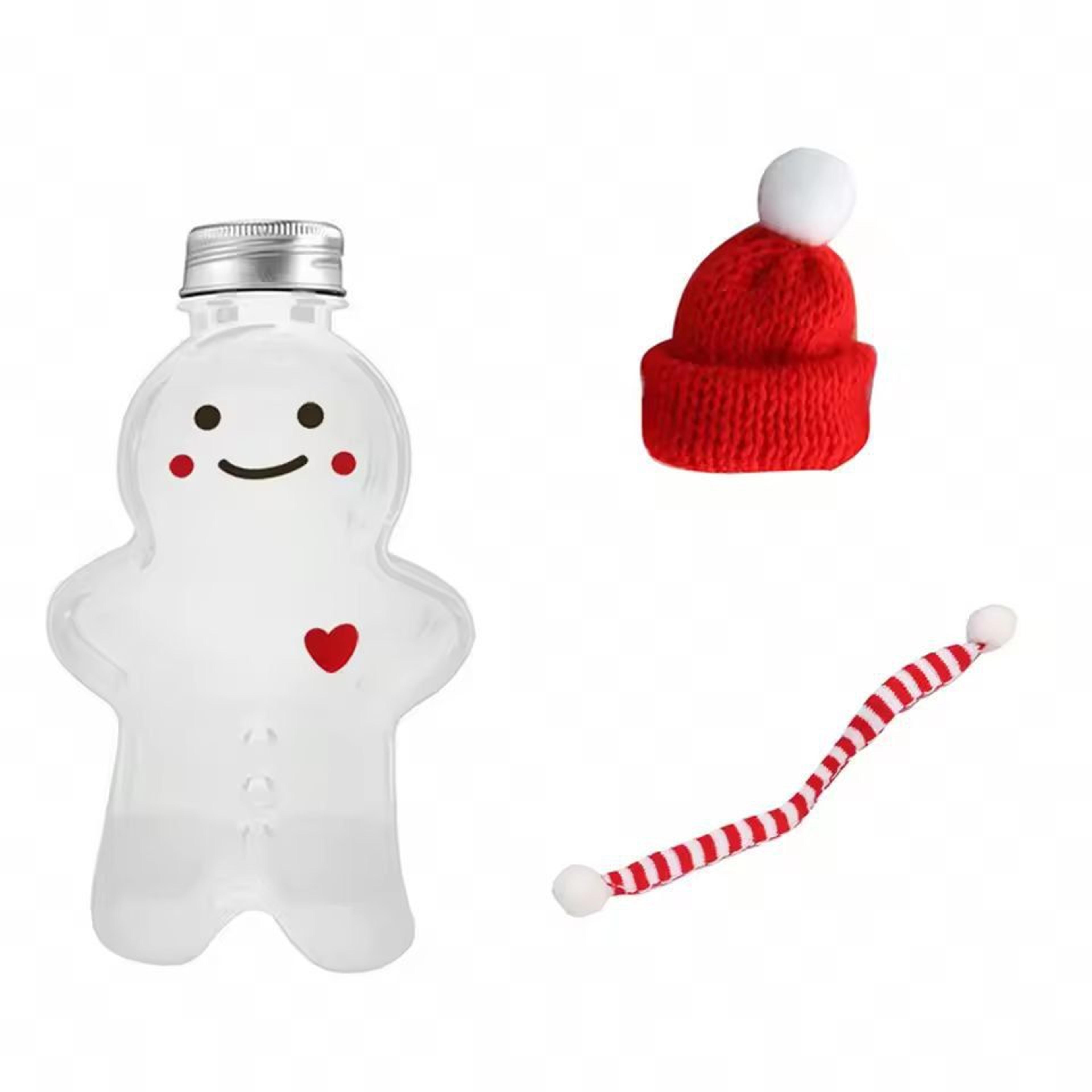 GingerbreadMan Christmas Portable Shaker Bottle  5Pack Festive Reusable Drink Bottles 6