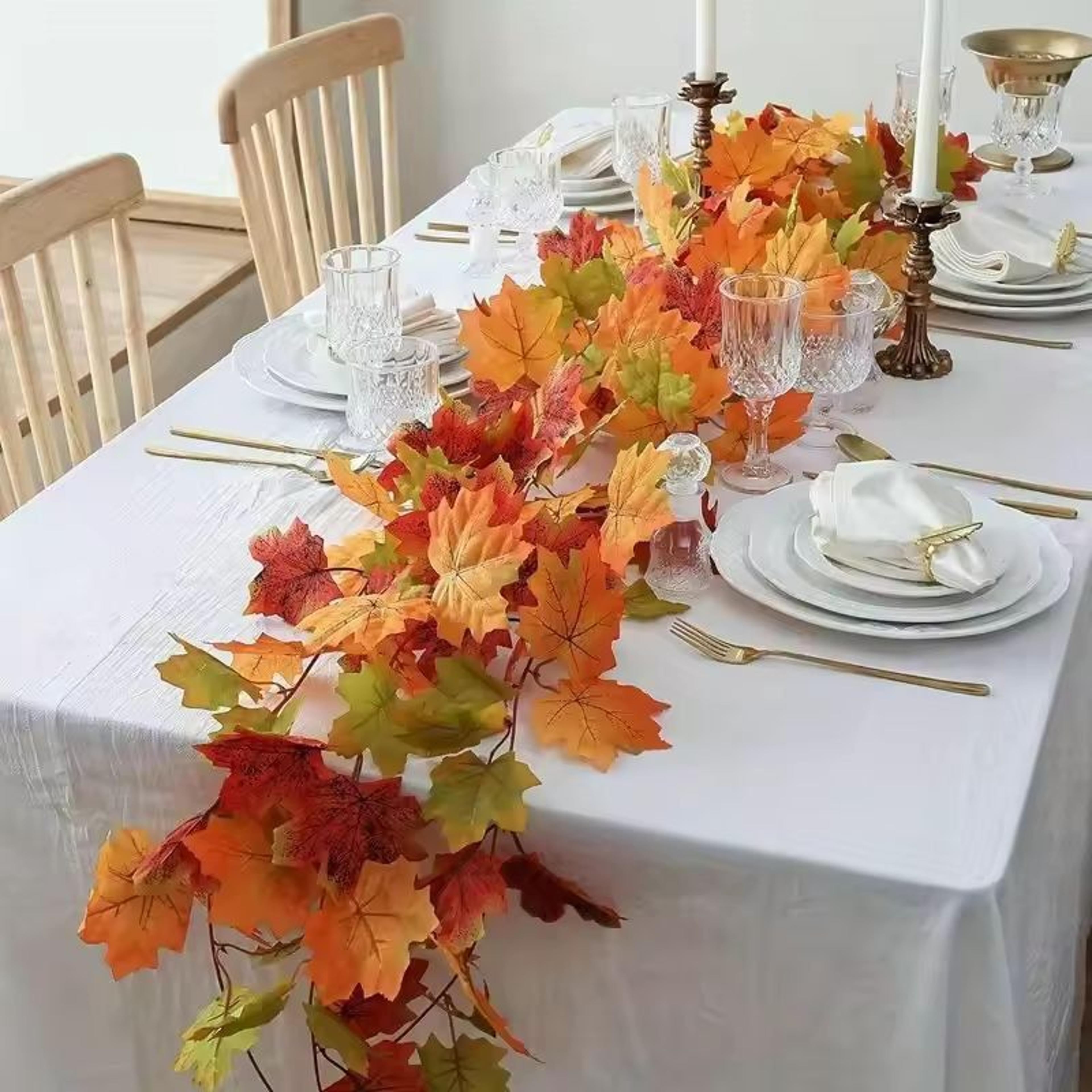 Rustic Autumn Maple Leaf Garland  Artificial Maple Vine For Home Wedding  Seasonal Decor 0