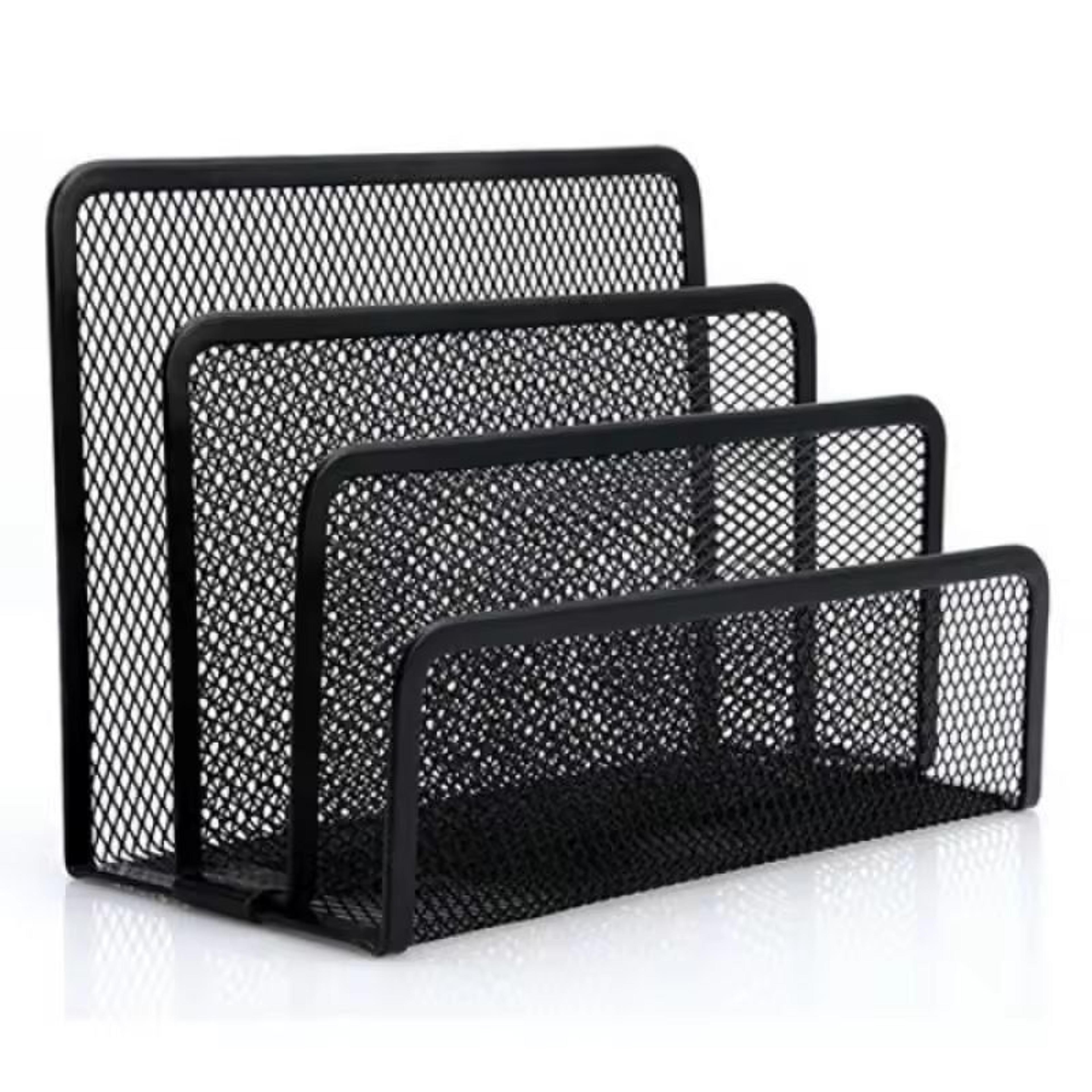 SmartDesk MultiSlot Document  Mail Organizer  Vertical File Holder For Office  Home 0