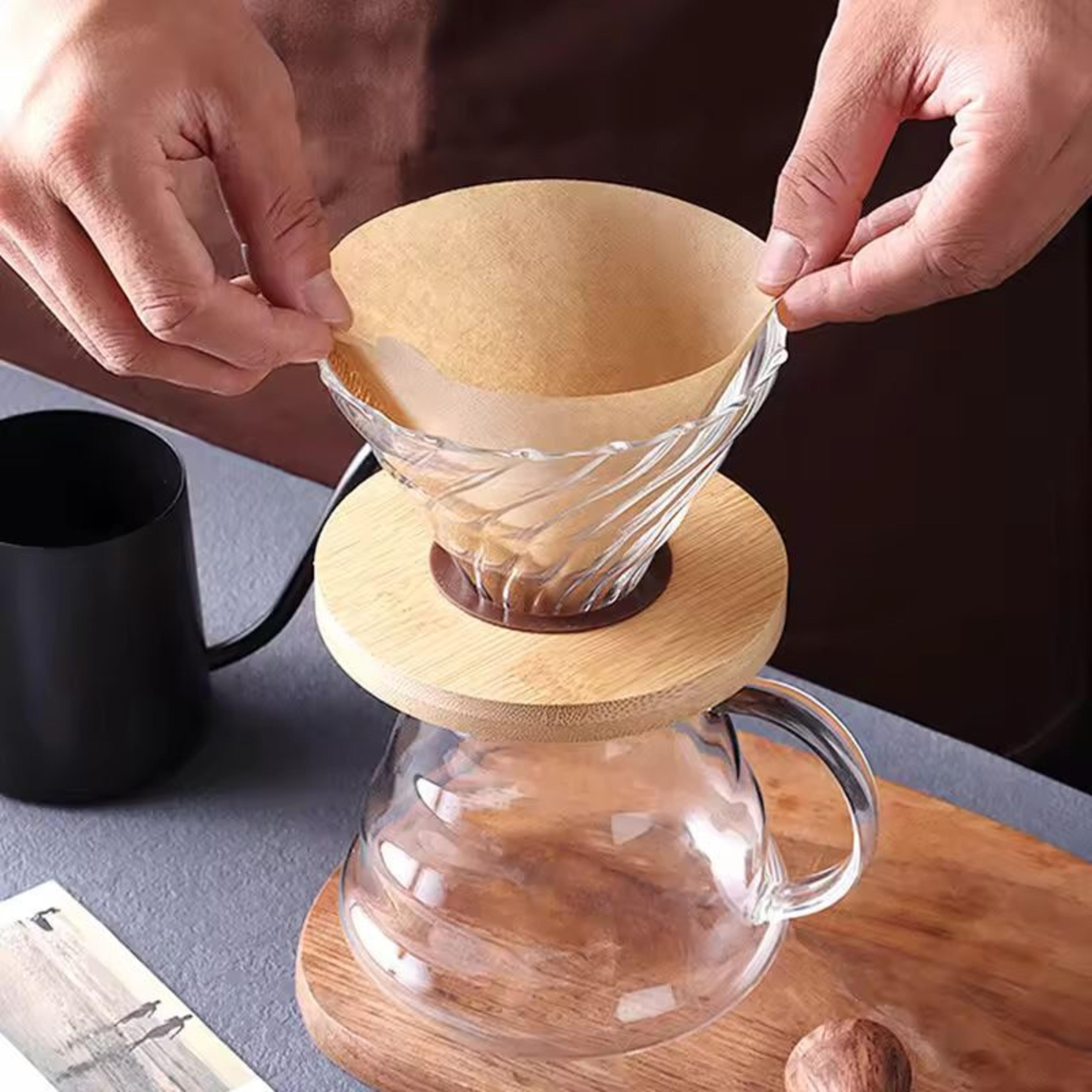 EcoFriendly Cone Paper Coffee Filters 24 Cup Disposable Drip  PourOver Se 0