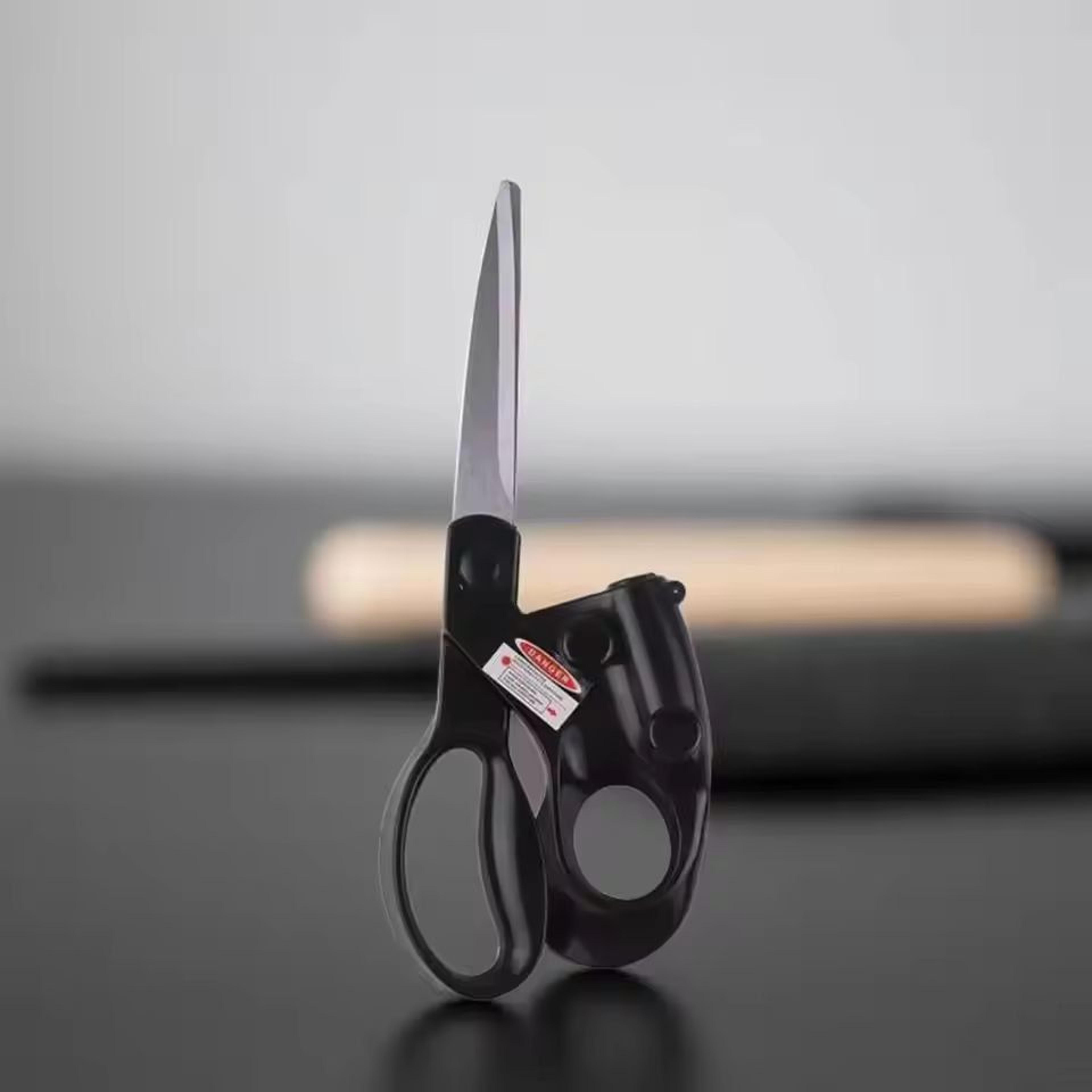 Professional LaserGuided StraightCut Scissors  Precision Fabric  Gift Wrapping Scissors 0