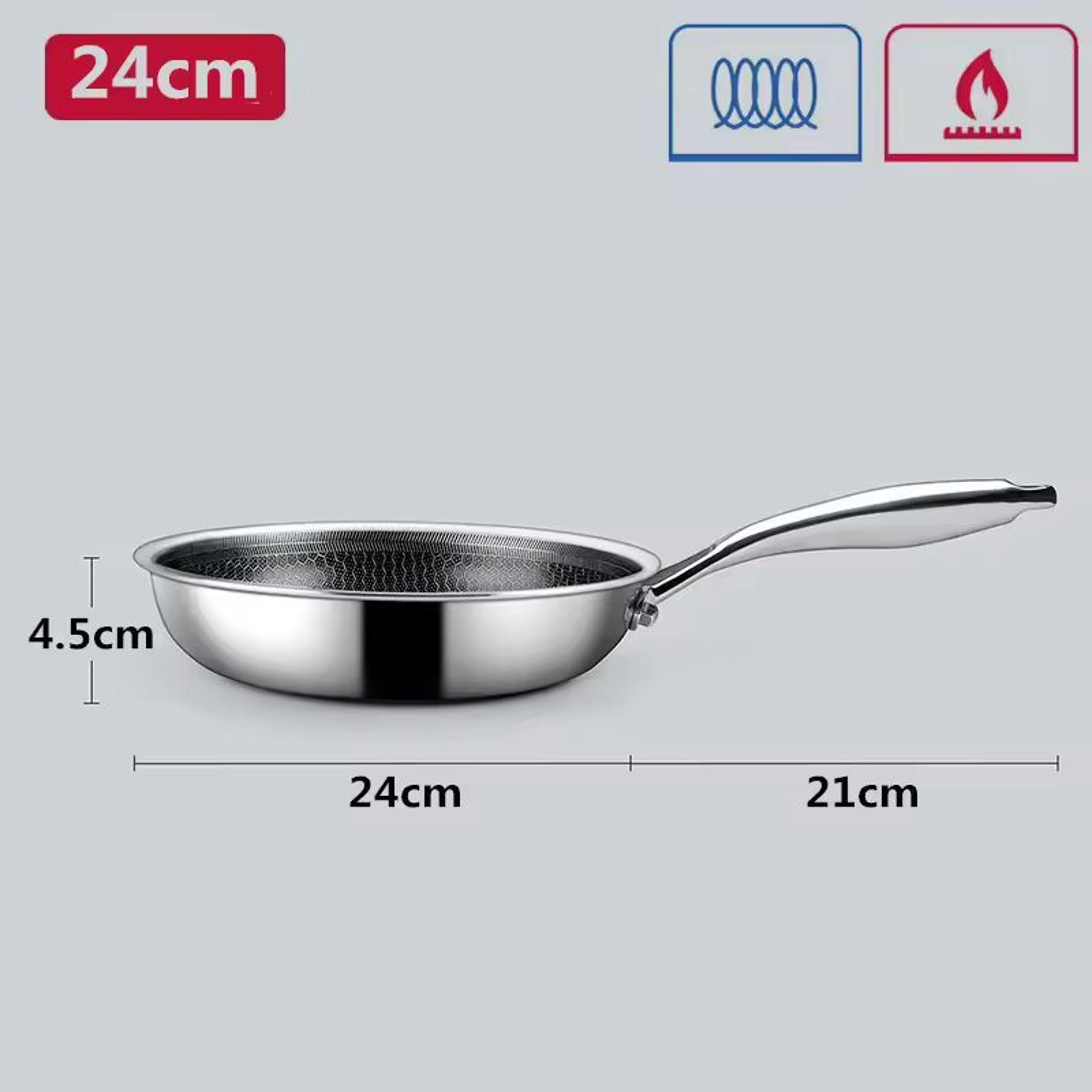 Premium StainlessSteel Hybrid Nonstick Frying Pan  PFOAFree Skillet 7