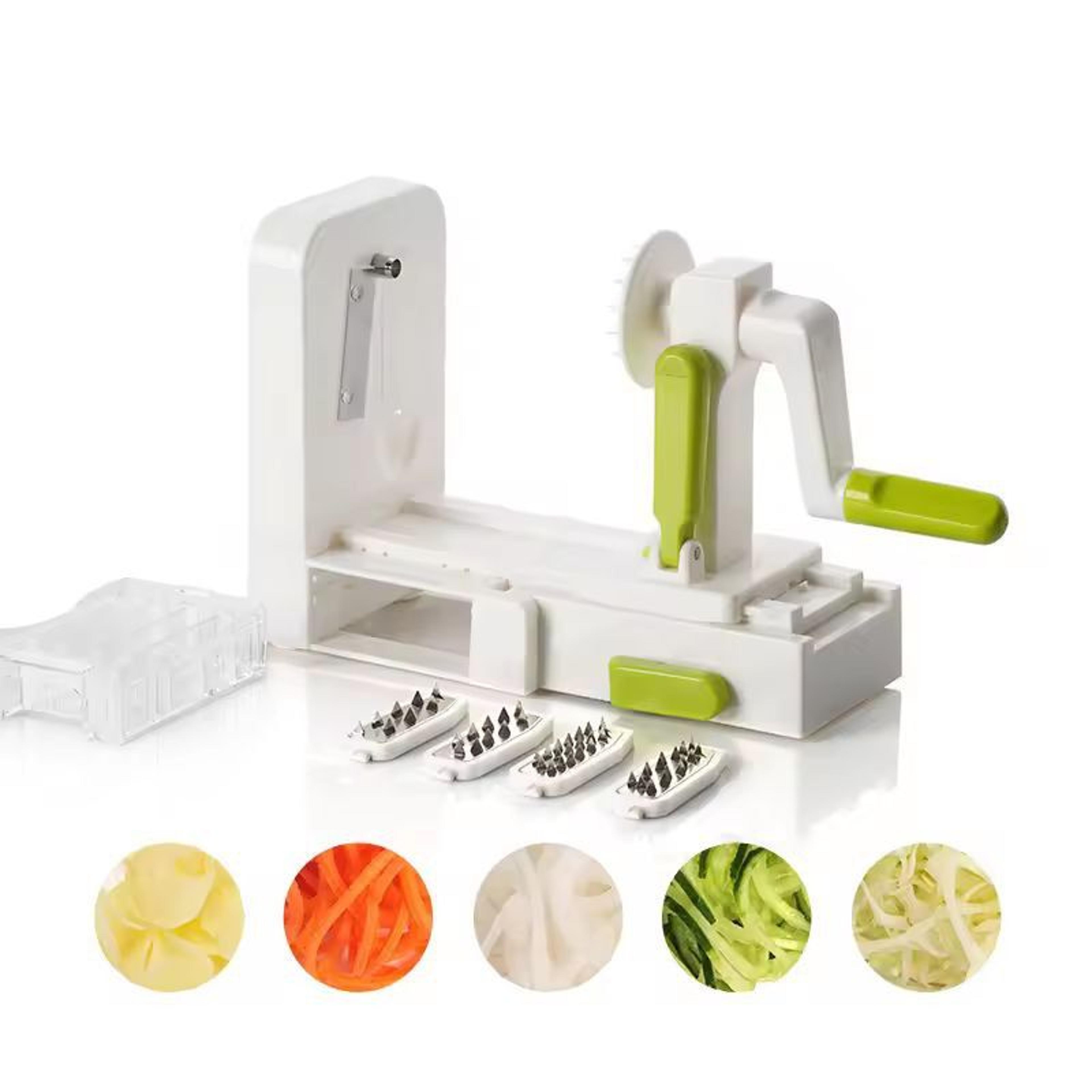 SmartPrep 5in1 Vegetable Spiralizer  Slicer  Foldable Veggie Pasta  Cheese Grater 0