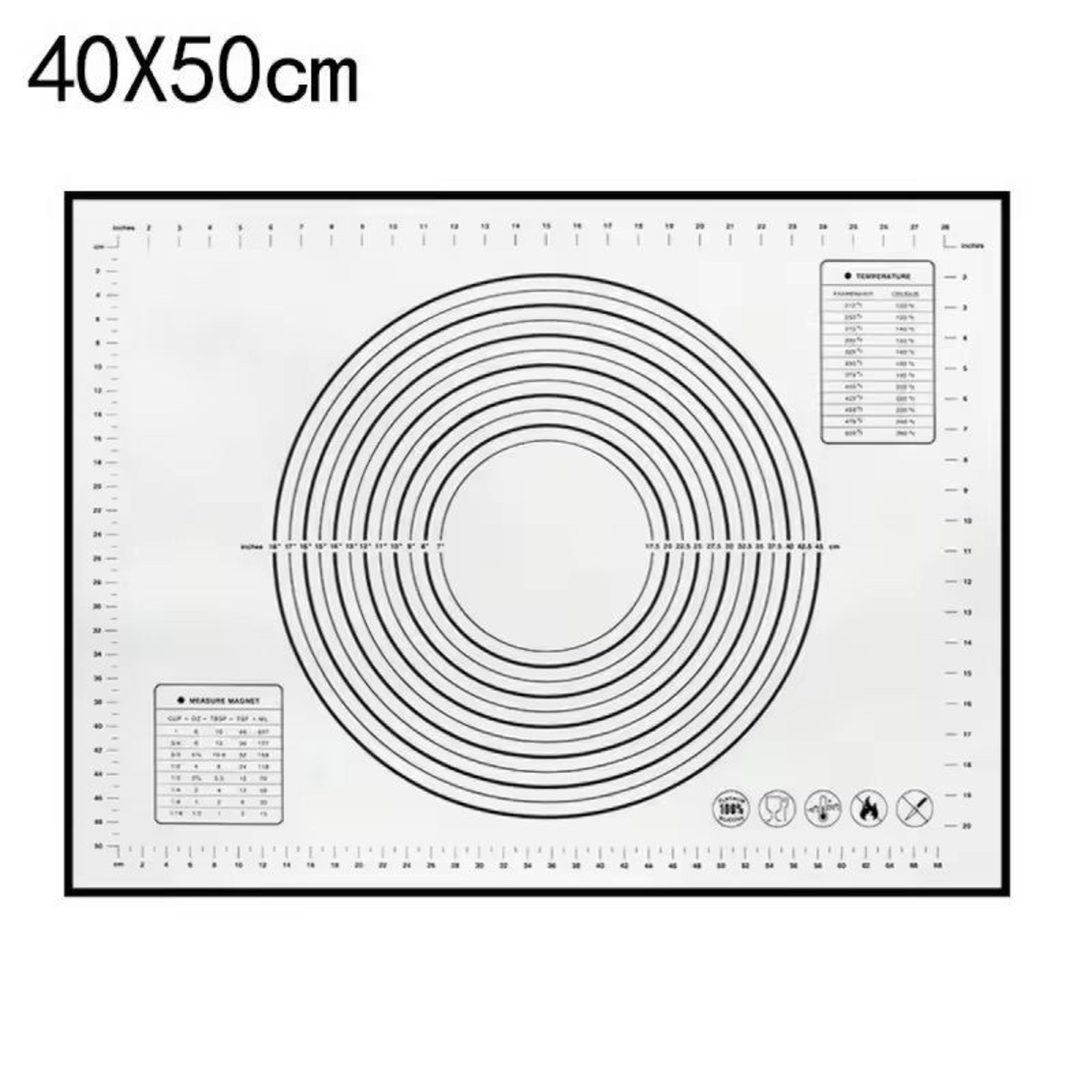 Premium Silicone Kneading  Rolling Dough Mat  Large NonStick Pastry Surface With Measurement Guides 8