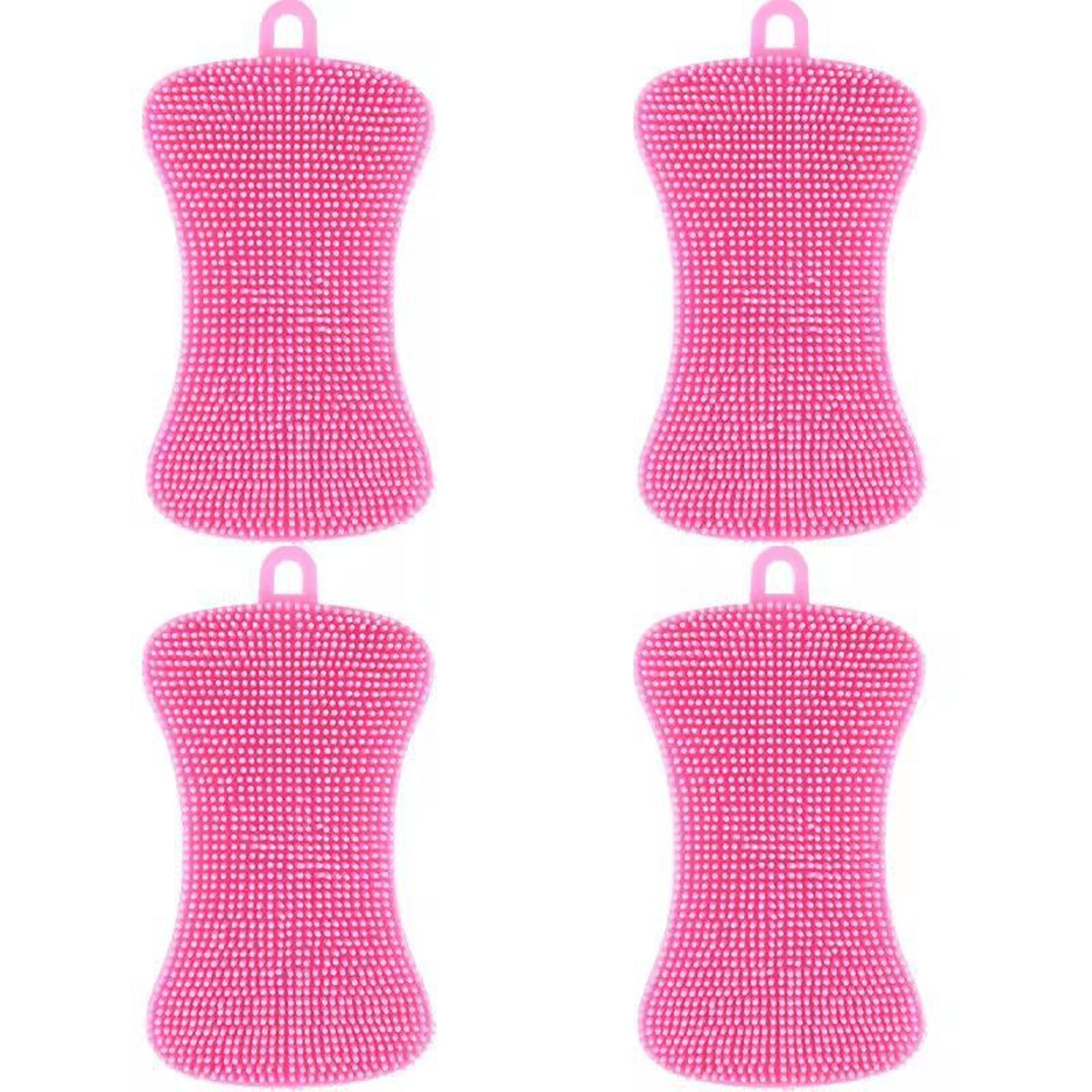 Silicone Kitchen Scrubber Brush  Gentle  Effective Pot Pan Cleaner 12