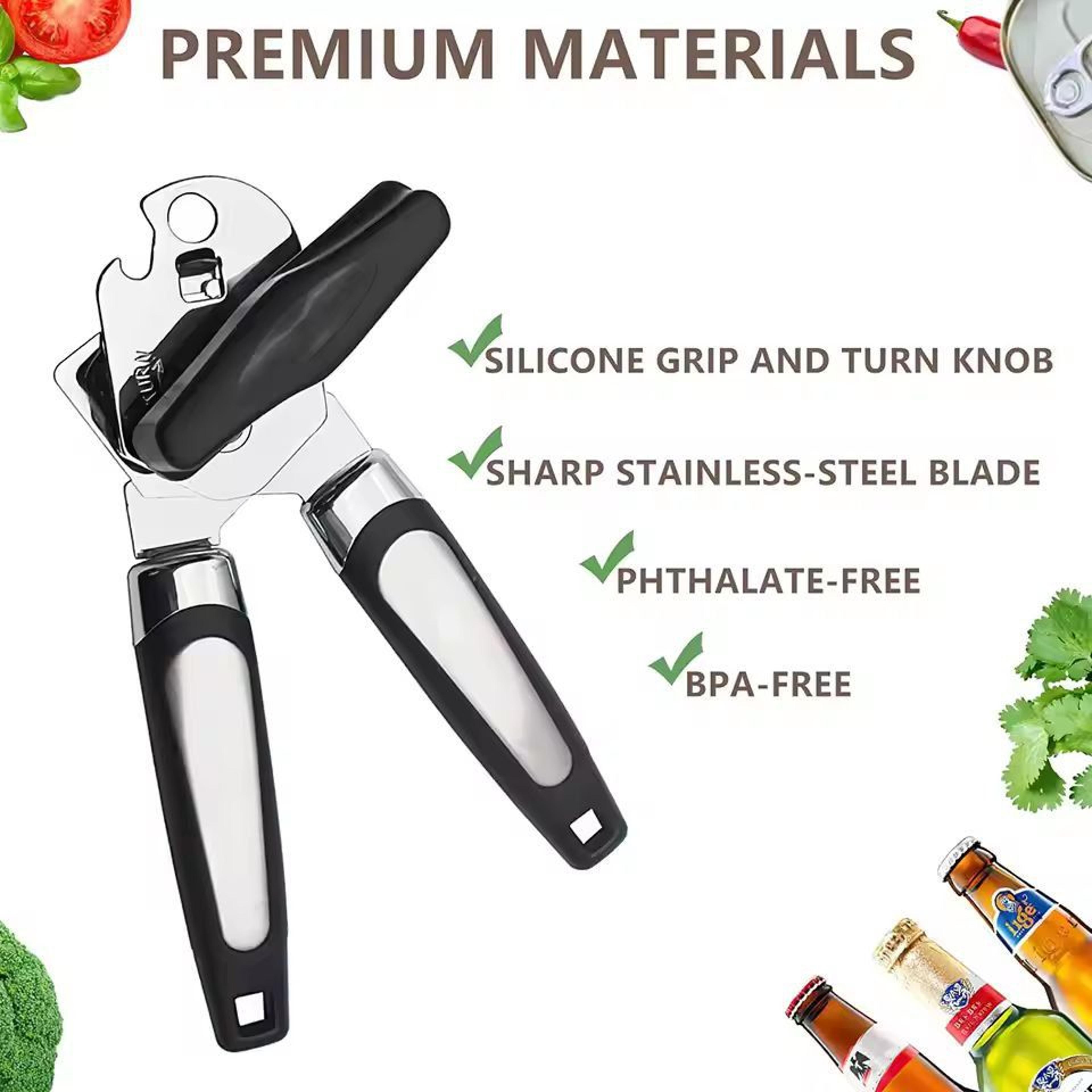 KitchenPro Stainless Steel SideCut Can  Bottle Opener 3