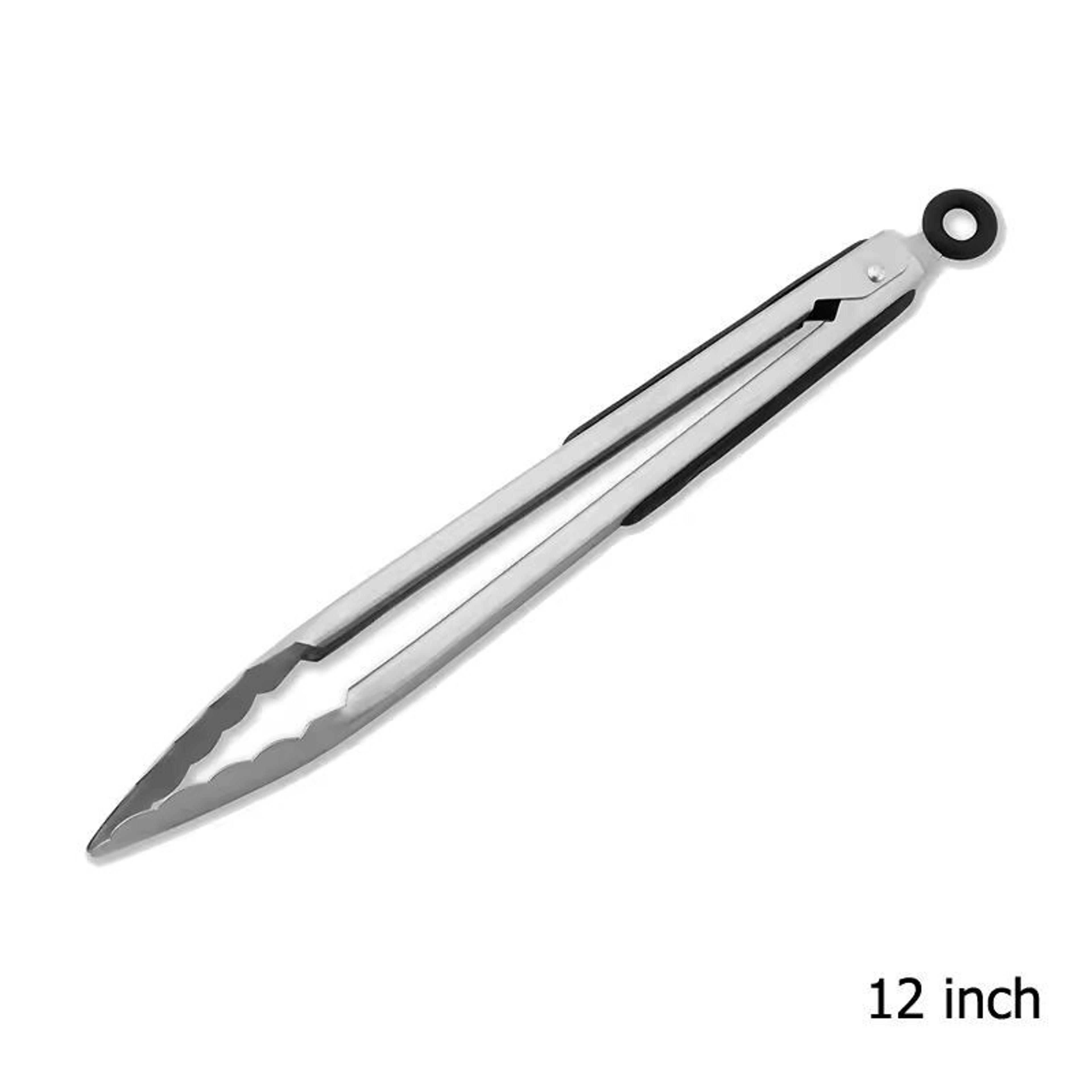 Premium Stainless Steel BBQ  Kitchen Tongs  91216 Locking Grill Tool 7
