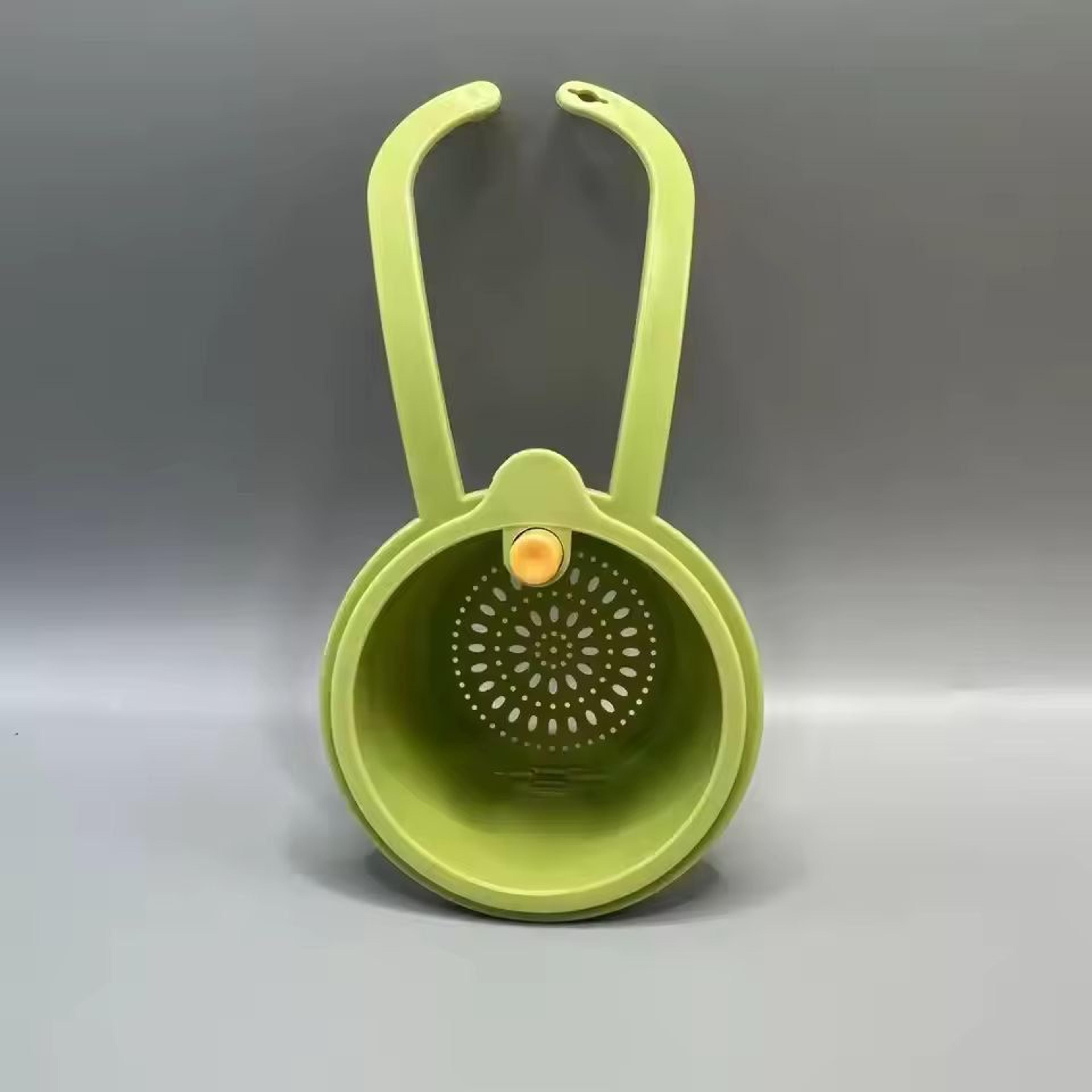 Smart PressType Sink Strainer  Draining Basket  MultiPurpose Kitchen  Bathroom Organizer 7