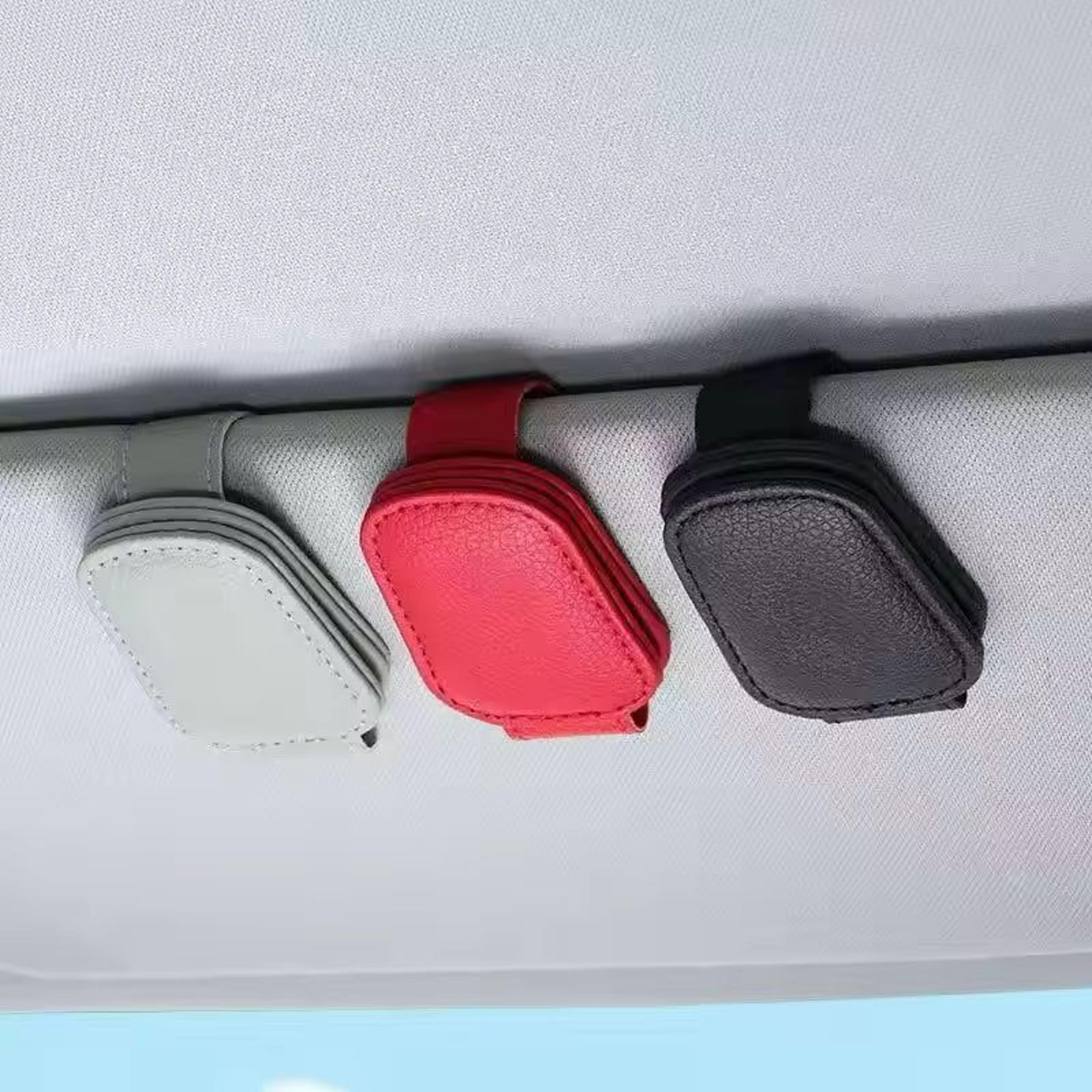 Compact Universal Car Visor Organizer Clip  Easy Sunglasses  Ticket Holder 0
