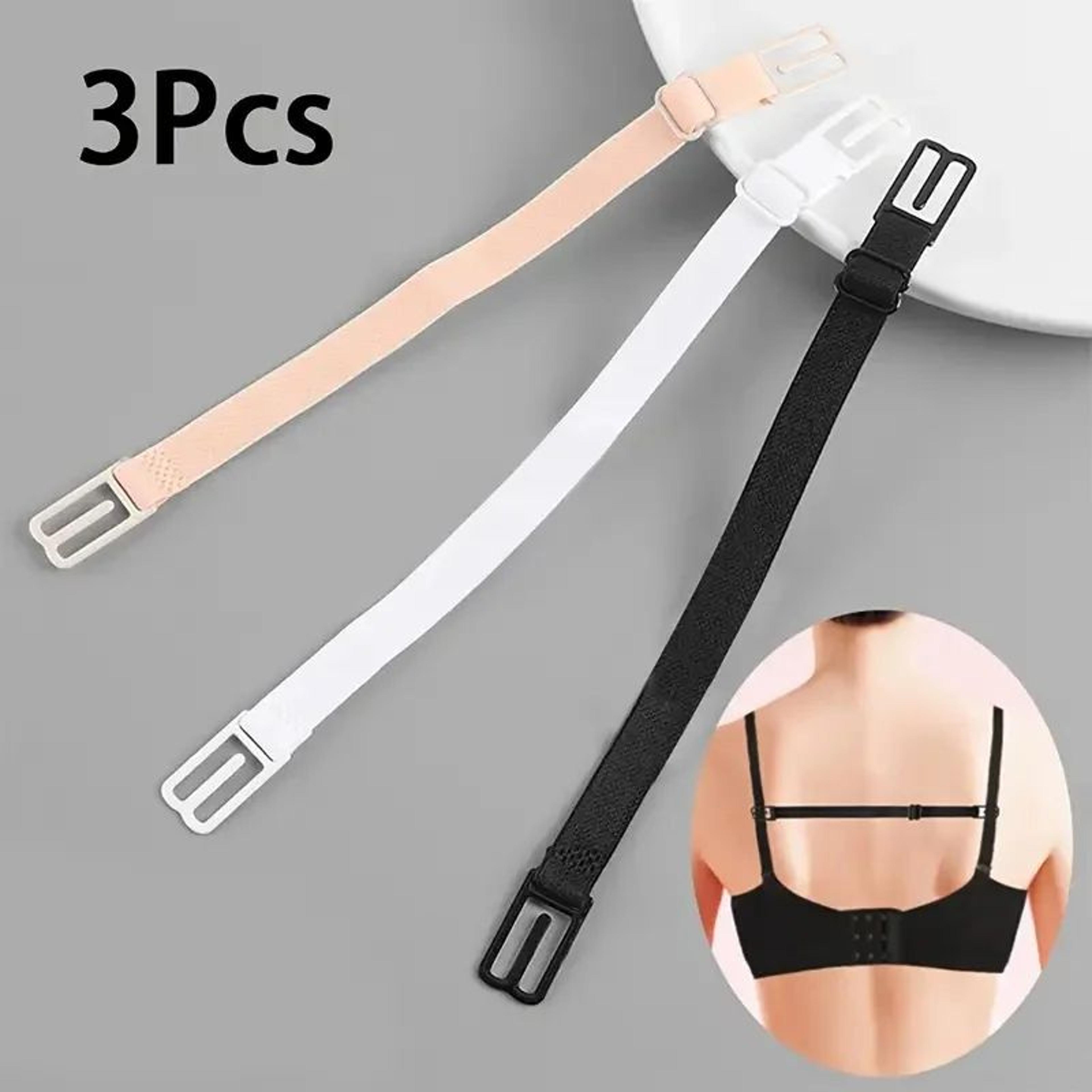 ComfortFit Adjustable Bra Strap Holders  AntiSlip NoShow Support Clips 3Pack 0