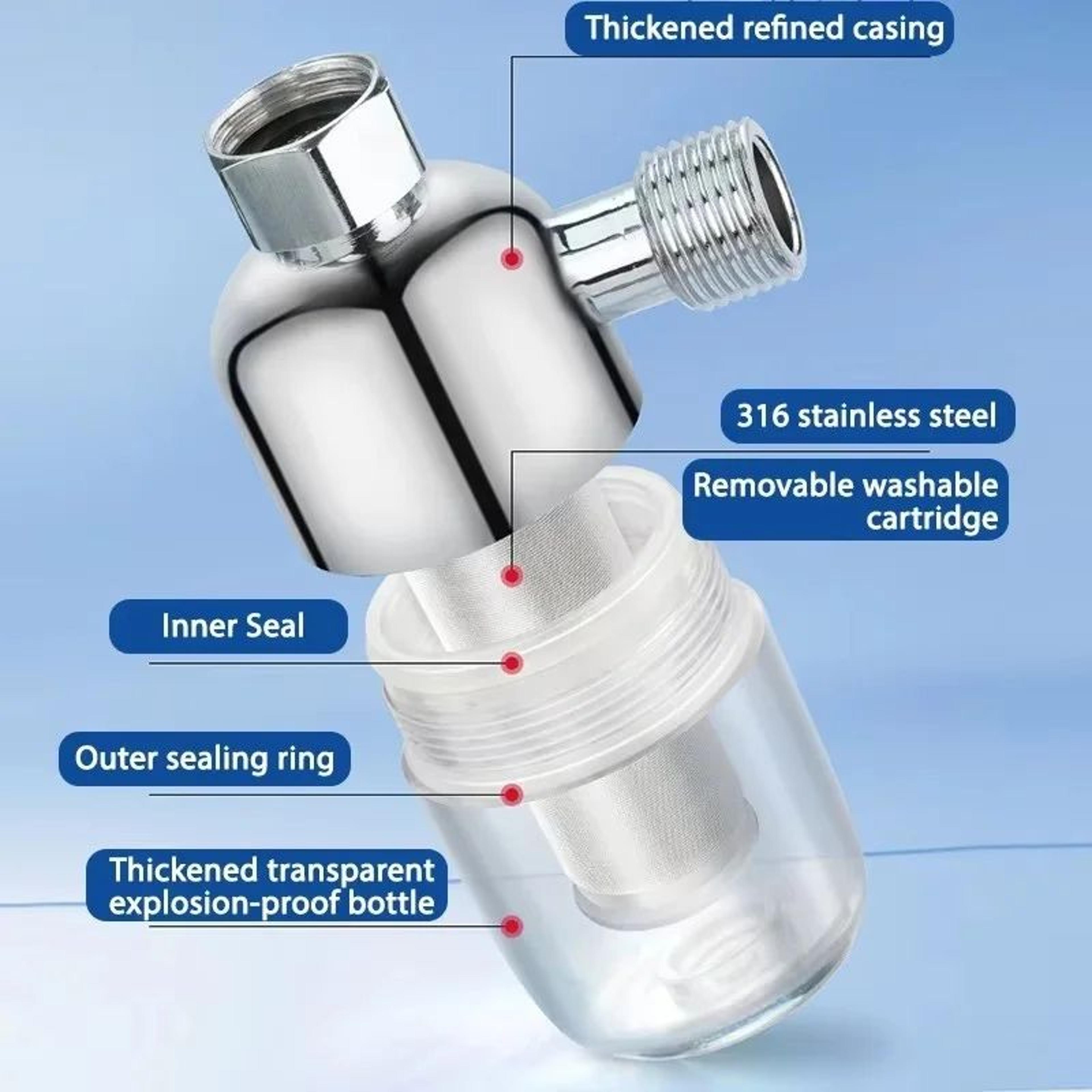 Premium 316 Stainless SpinDown Water Filter 40 Micron  Durable Reusable Sediment PreFilter 2