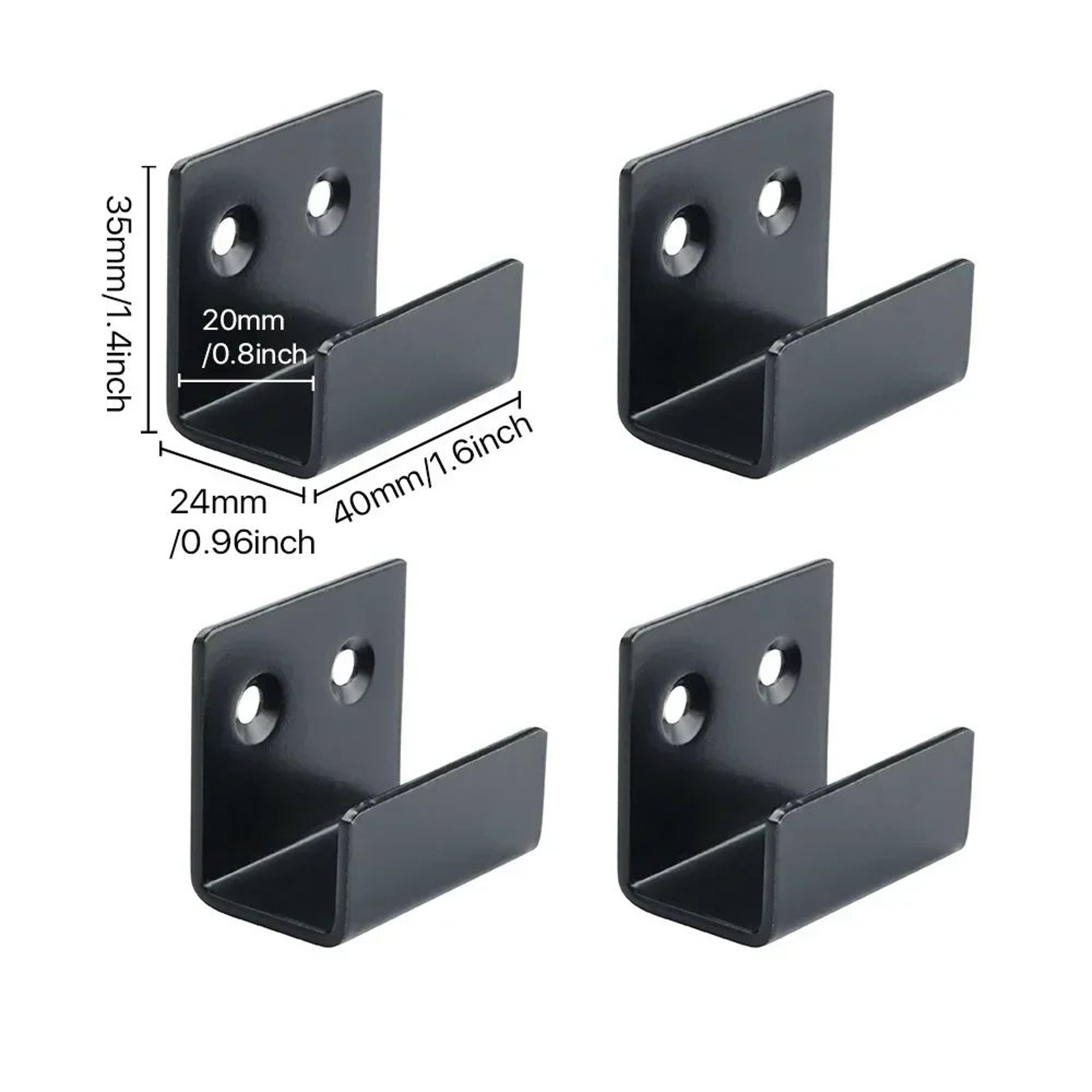 4Piece Stainless Steel Tile Display Holder Set  HeavyDuty Wall Mount Brackets 8