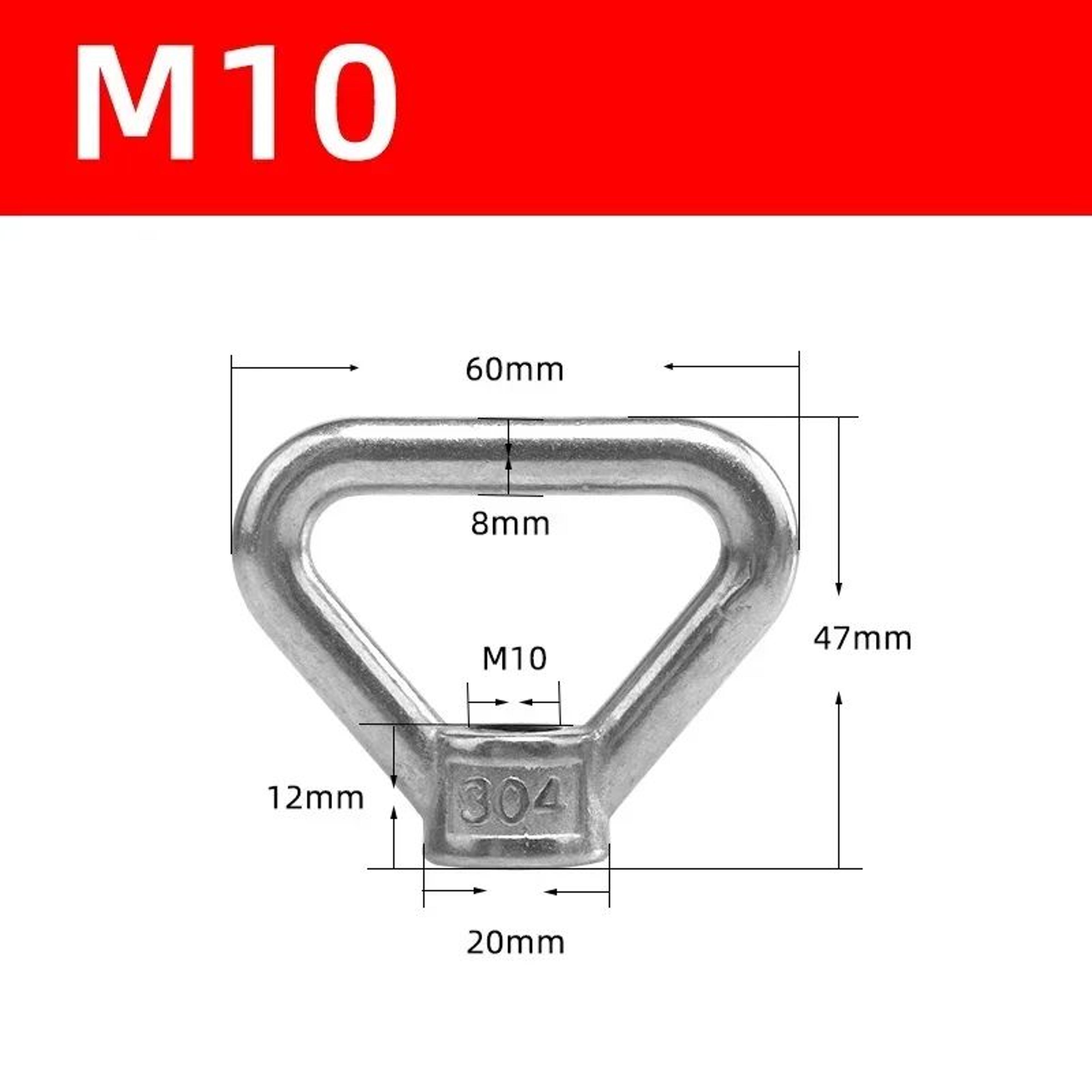 HeavyDuty Stainless Steel Lifting Eye Nut M8M20  Secure Ring Bolt For Safe Rigging  Hoisting 7