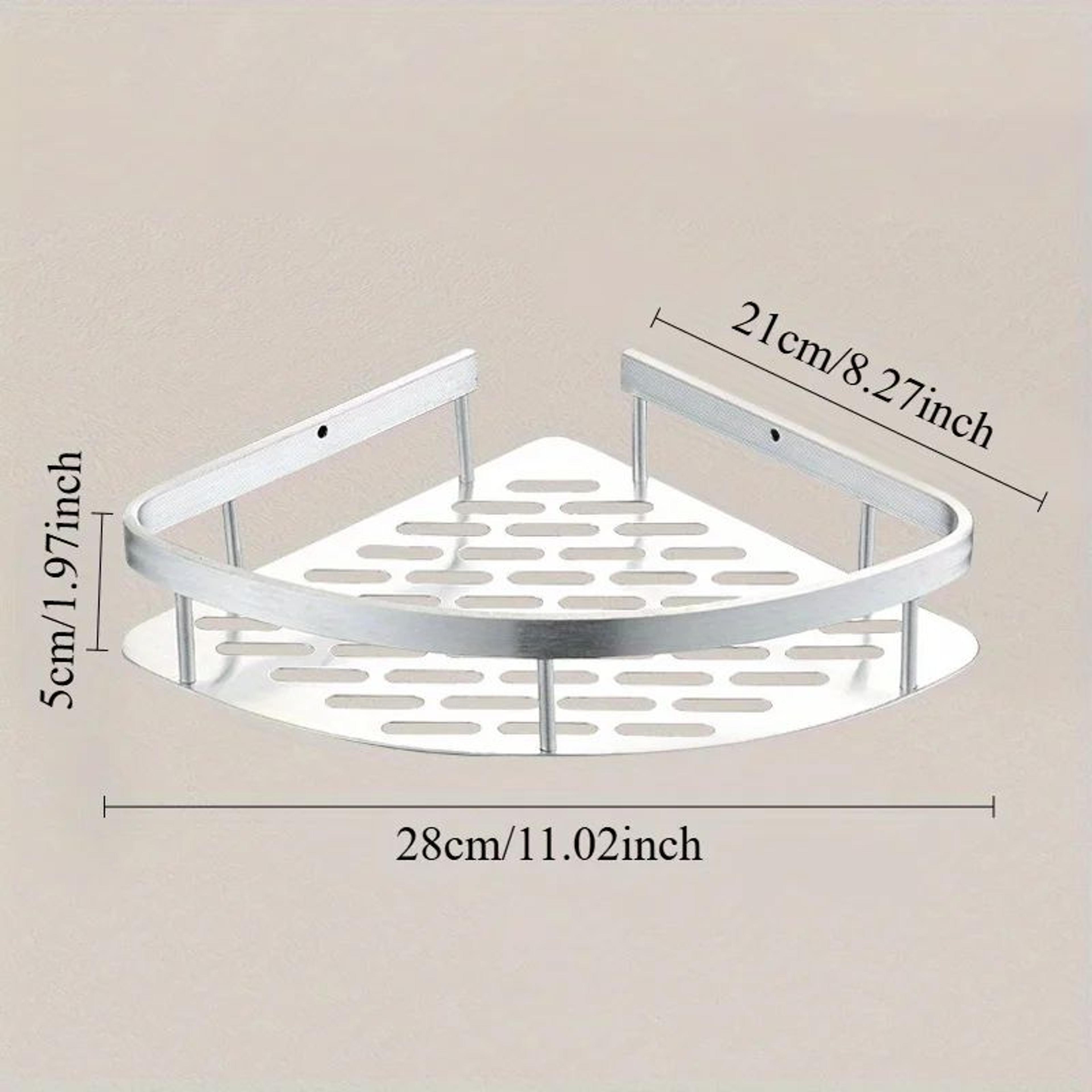 Deluxe Corner Tension Shower Caddy  Stainless Steel Wall Corner Shelf Organizer 1