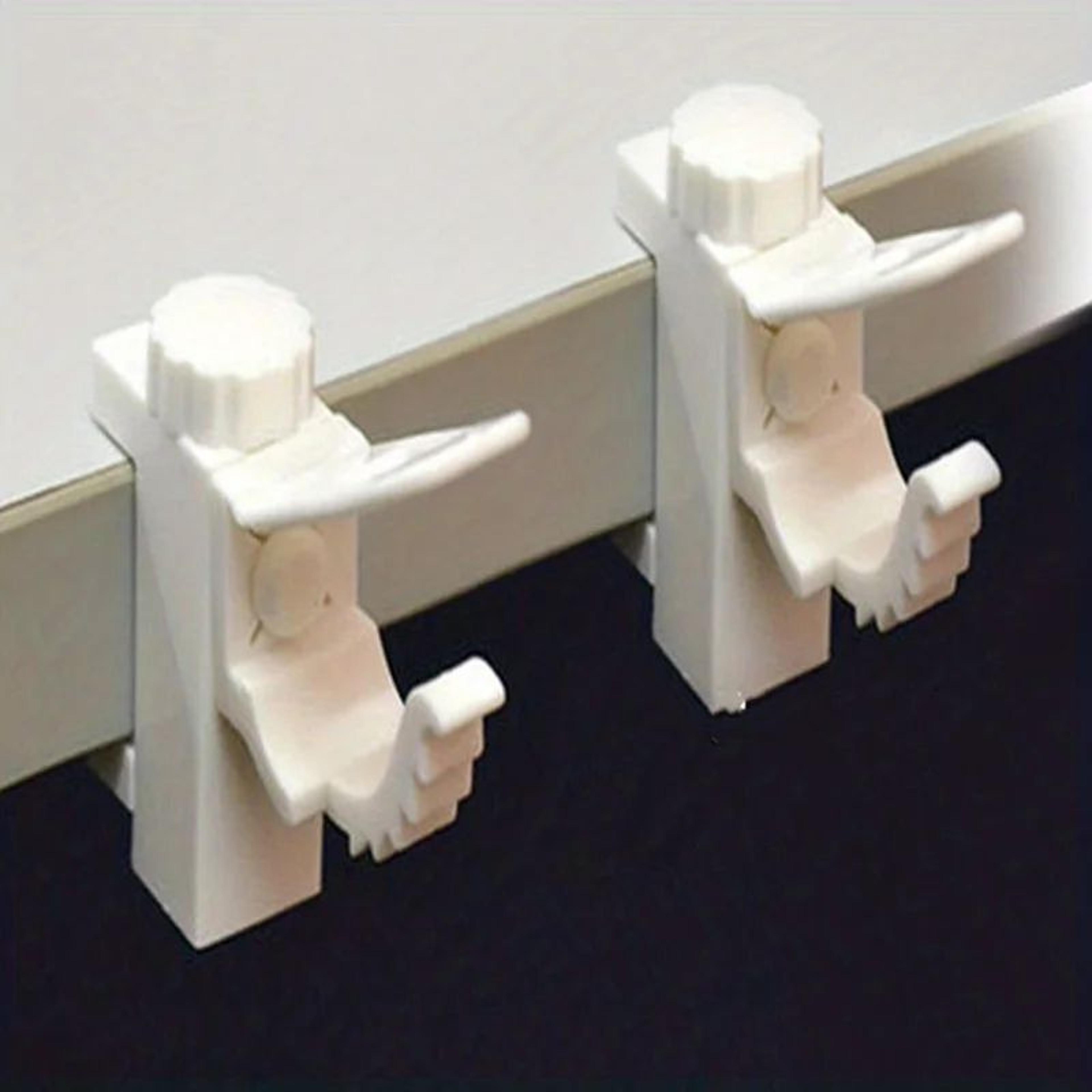 SpaceSaving NoDrill Curtain Rod Bracket Set 3