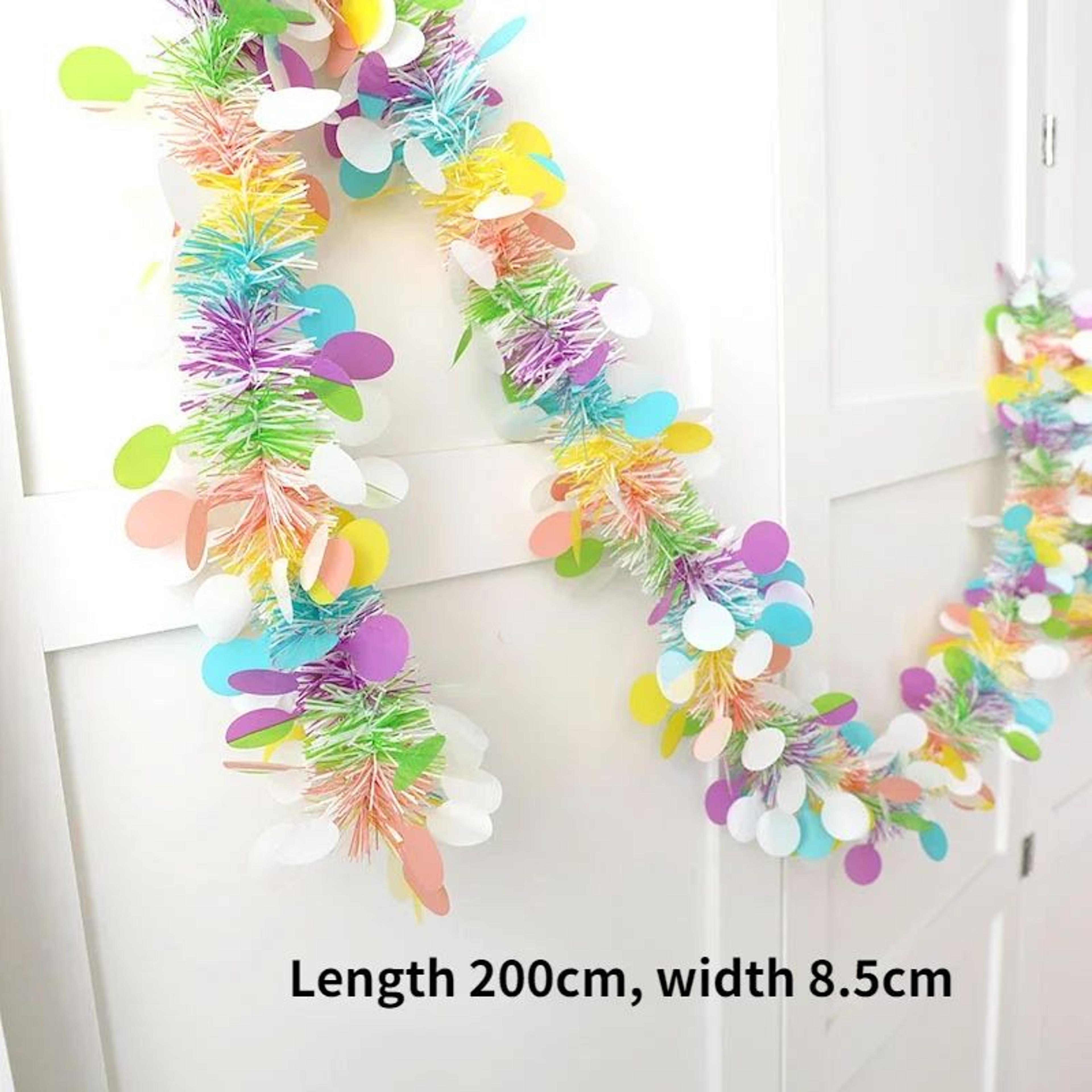 Lush Eucalyptus Garland With White Flowers  708 Artificial Greenery For Home Party  Holiday Decor 5