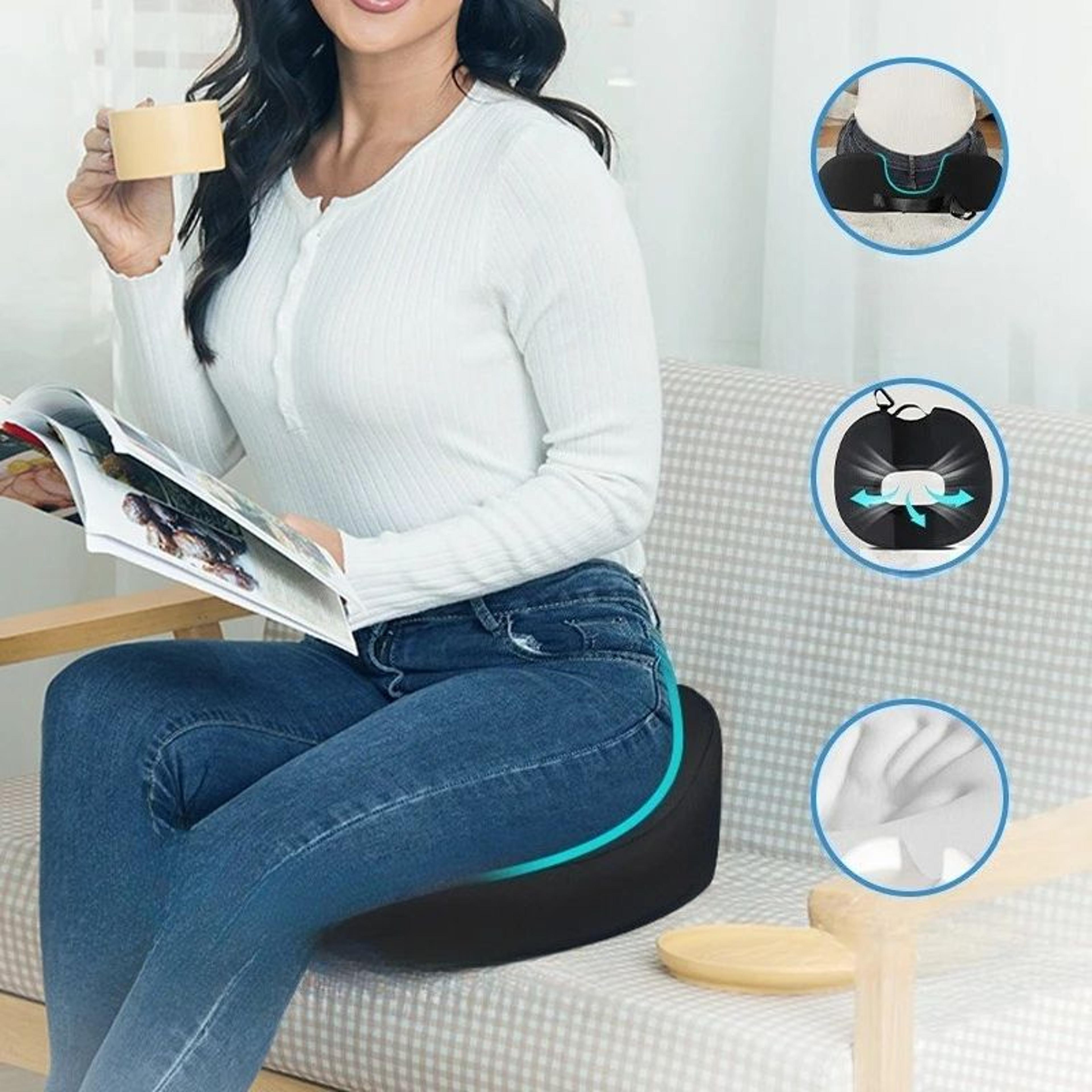 Premium Memory Foam Coccyx Seat Cushion  Tailbone  Sciatica Relief Donut Seat Cushion 0
