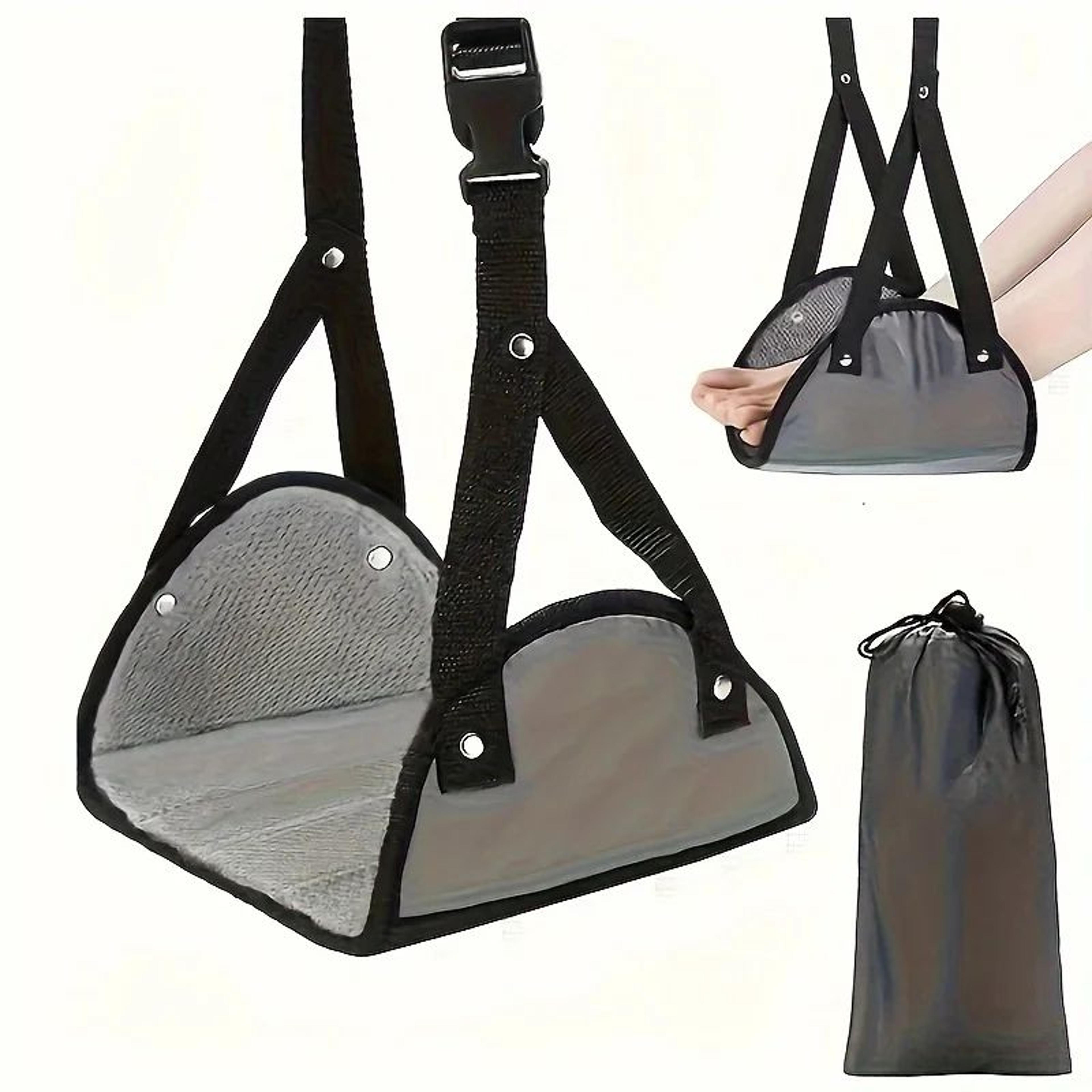 Adjustable Travel Foot Hammock For Airplane  Office Comfort 1