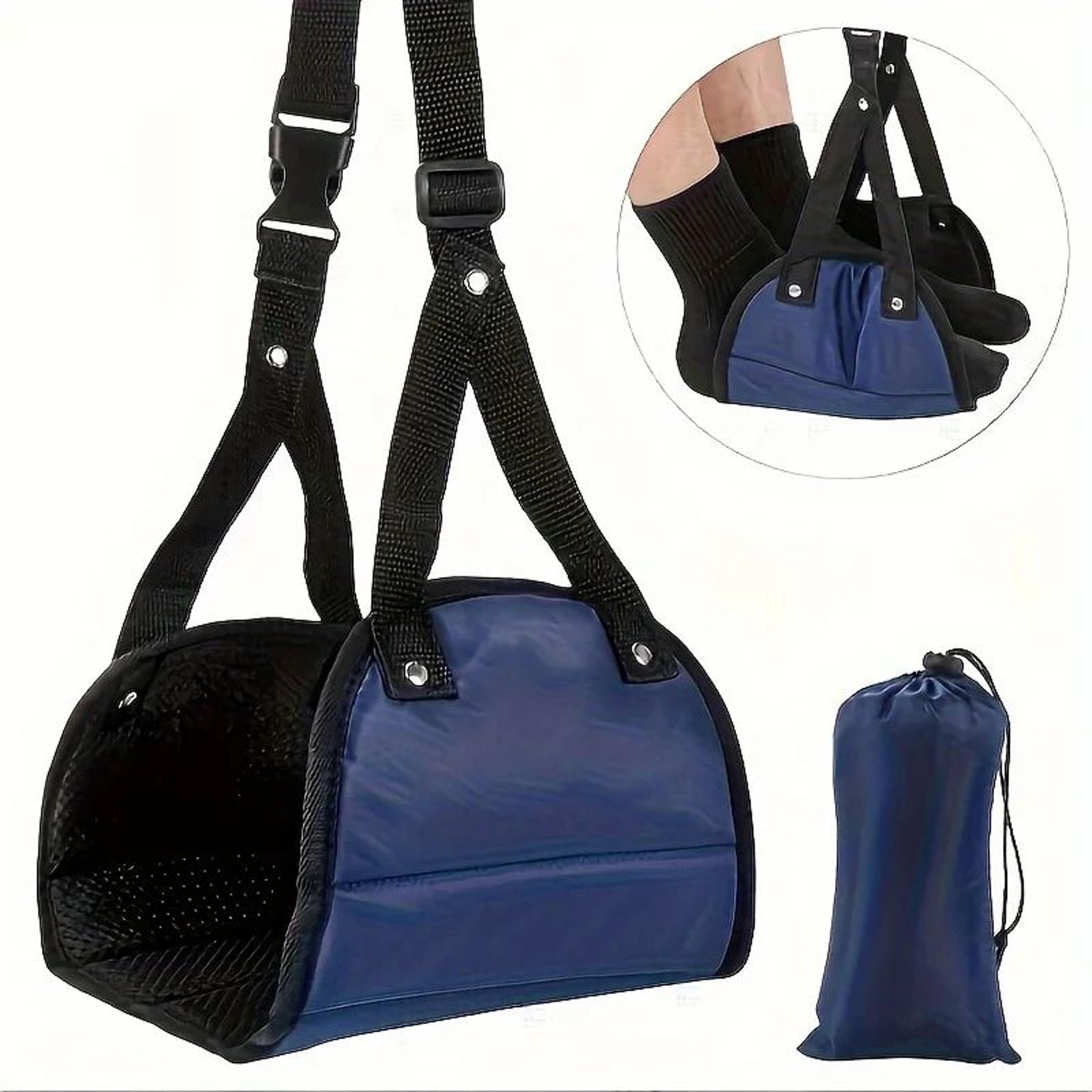 Adjustable Travel Foot Hammock For Airplane  Office Comfort 3