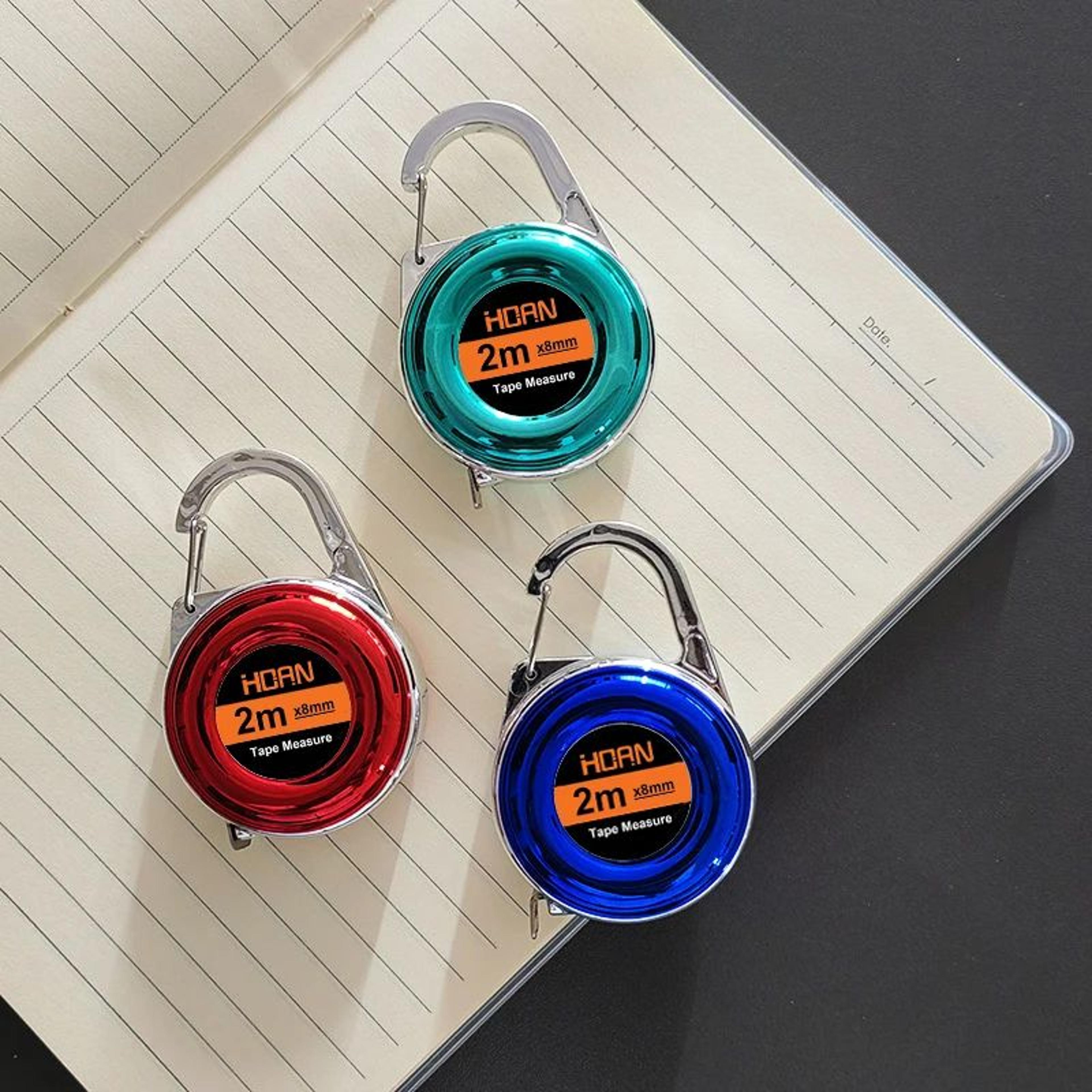 Mini Steel Keychain Tape Measure  PocketReady 2M Ruler For Everyday Precision 0