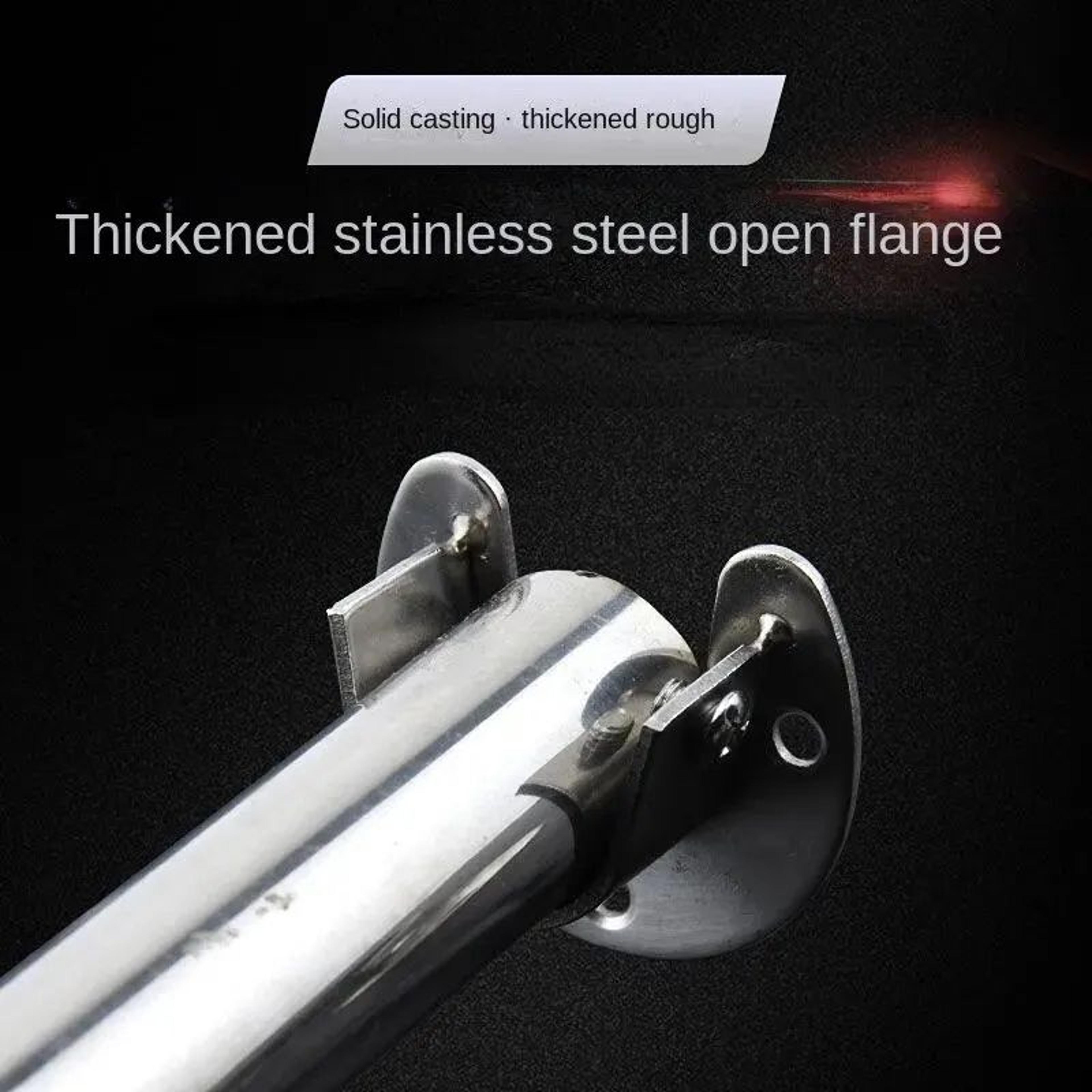 Stainless Steel Flange Rod Support Bracket For Wardrobe  Curtain Tubes 3