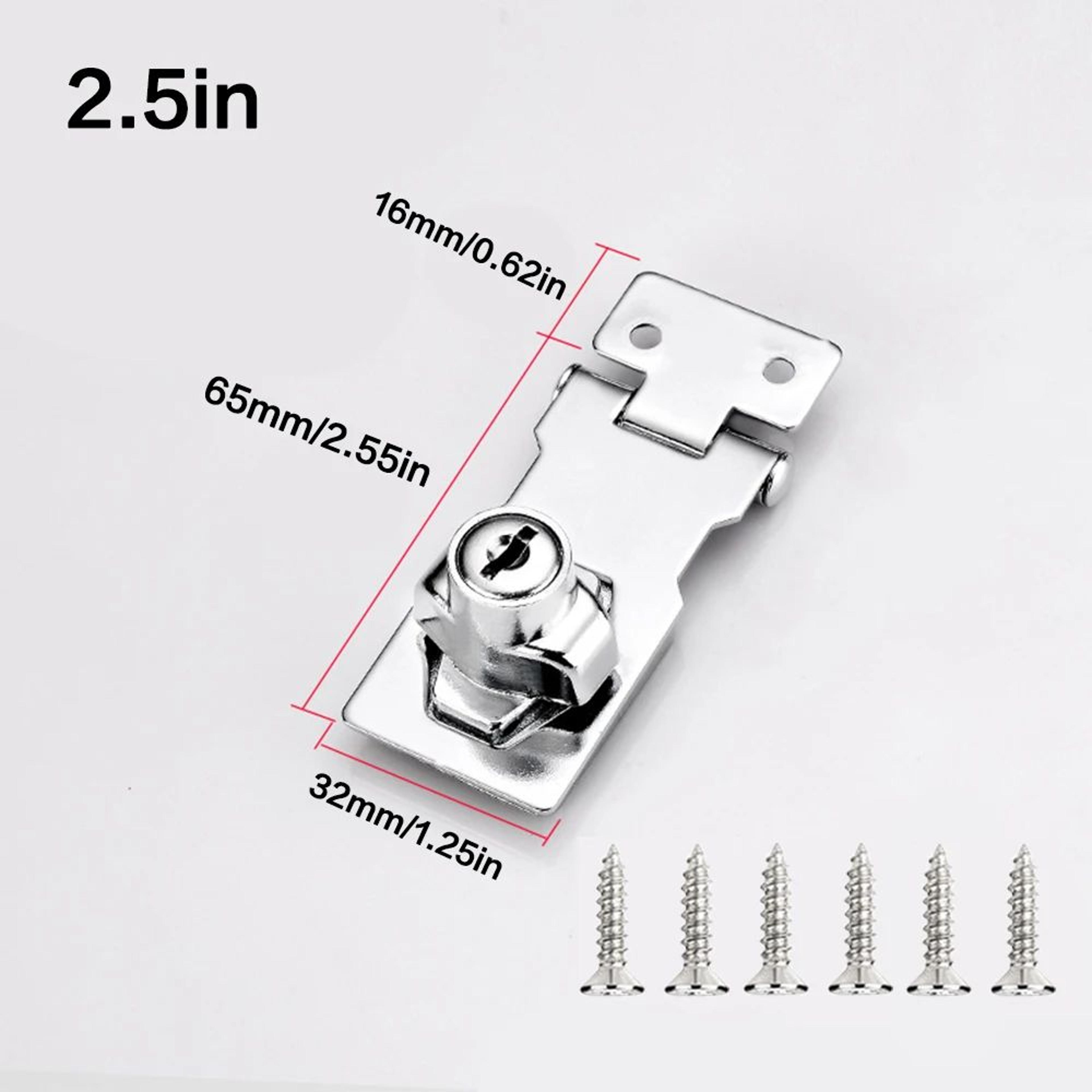 SecureGuard HeavyDuty Locking Hasp With Keyed Padlock  Cabinet Shed  Garage Security System 6