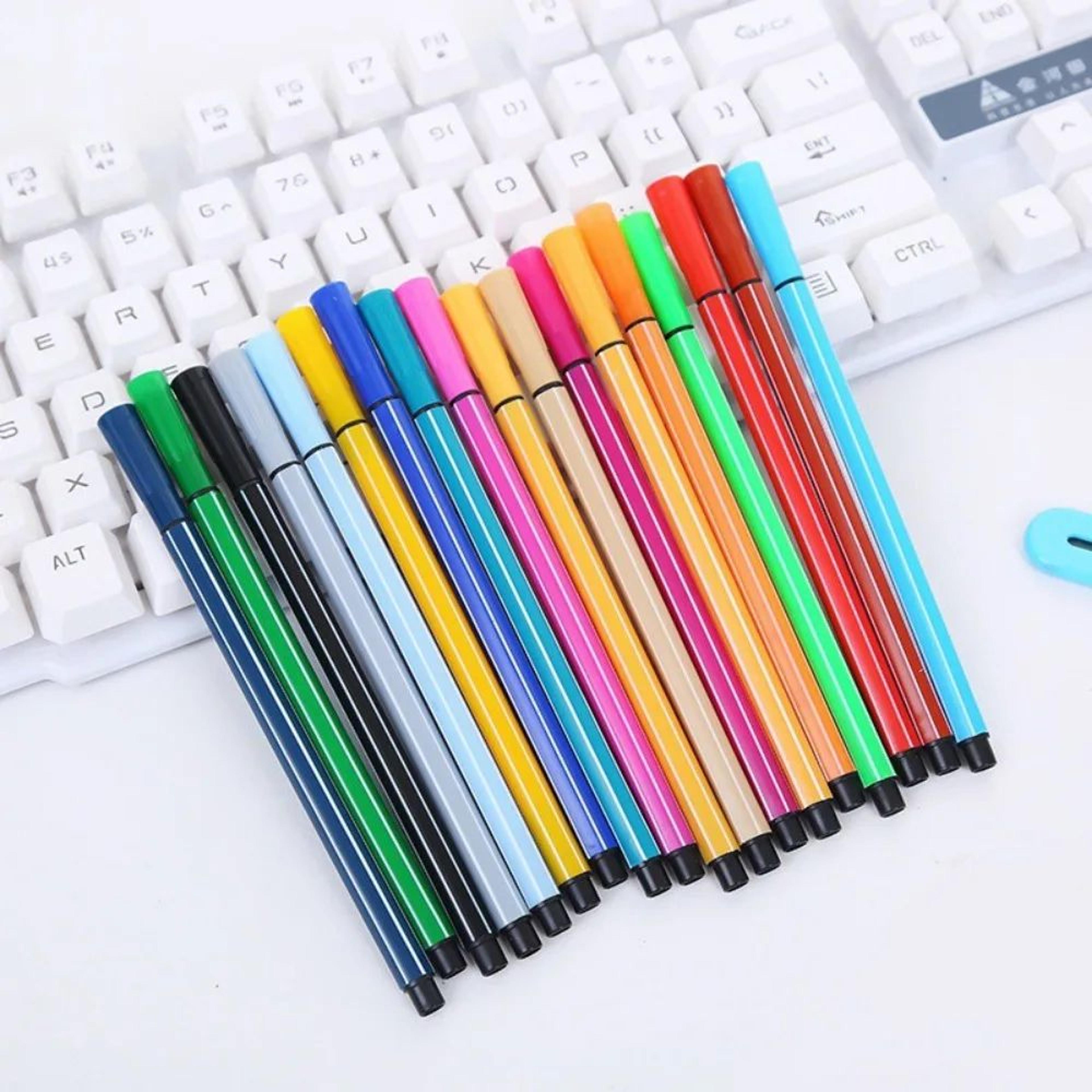 Premium Washable Colored Markers  12182436Color Artist Drawing Set For Students  Hobbyists 6