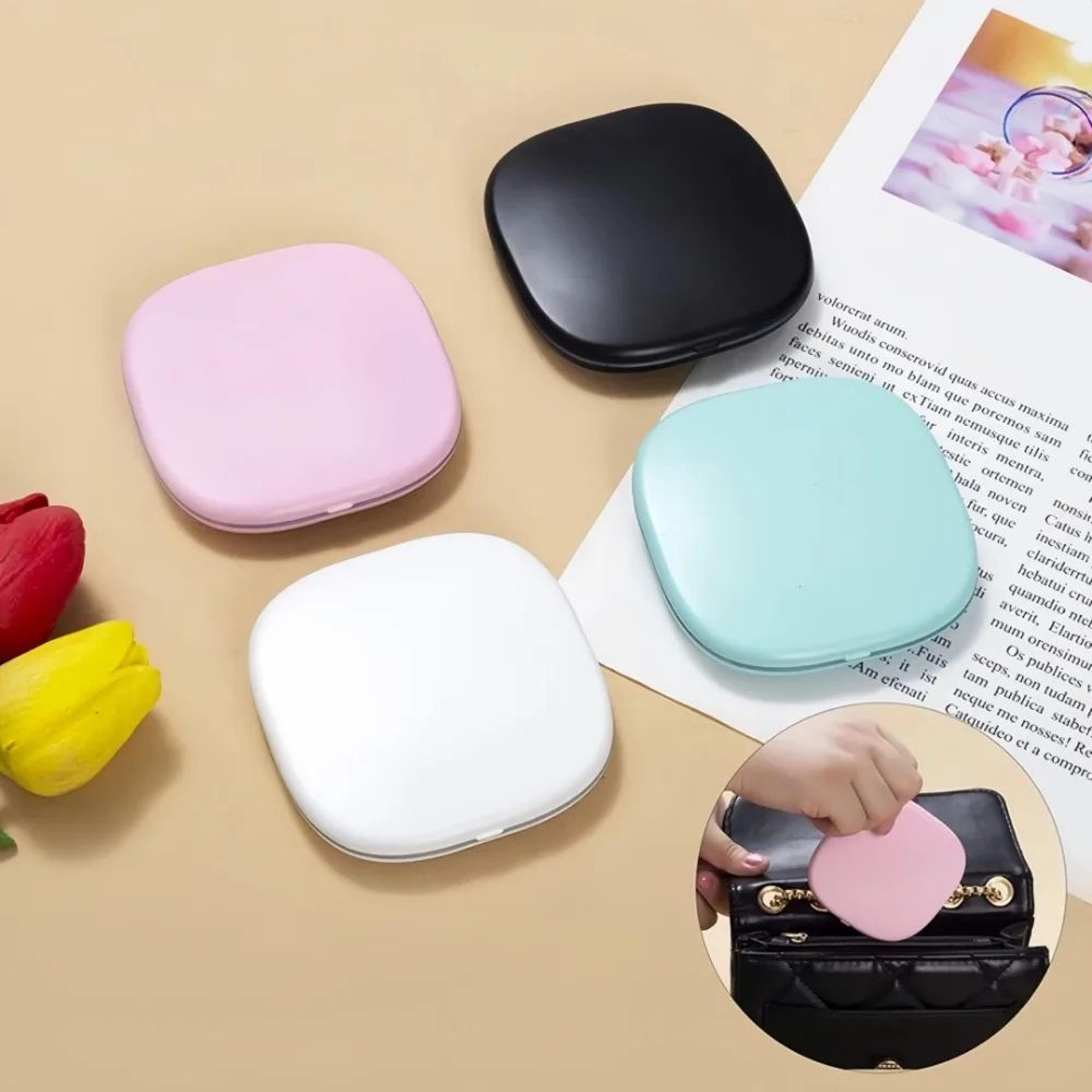 Portable LED Makeup Mirror  DoubleSided Adjustable Color 3x Magnification USB Charging 3