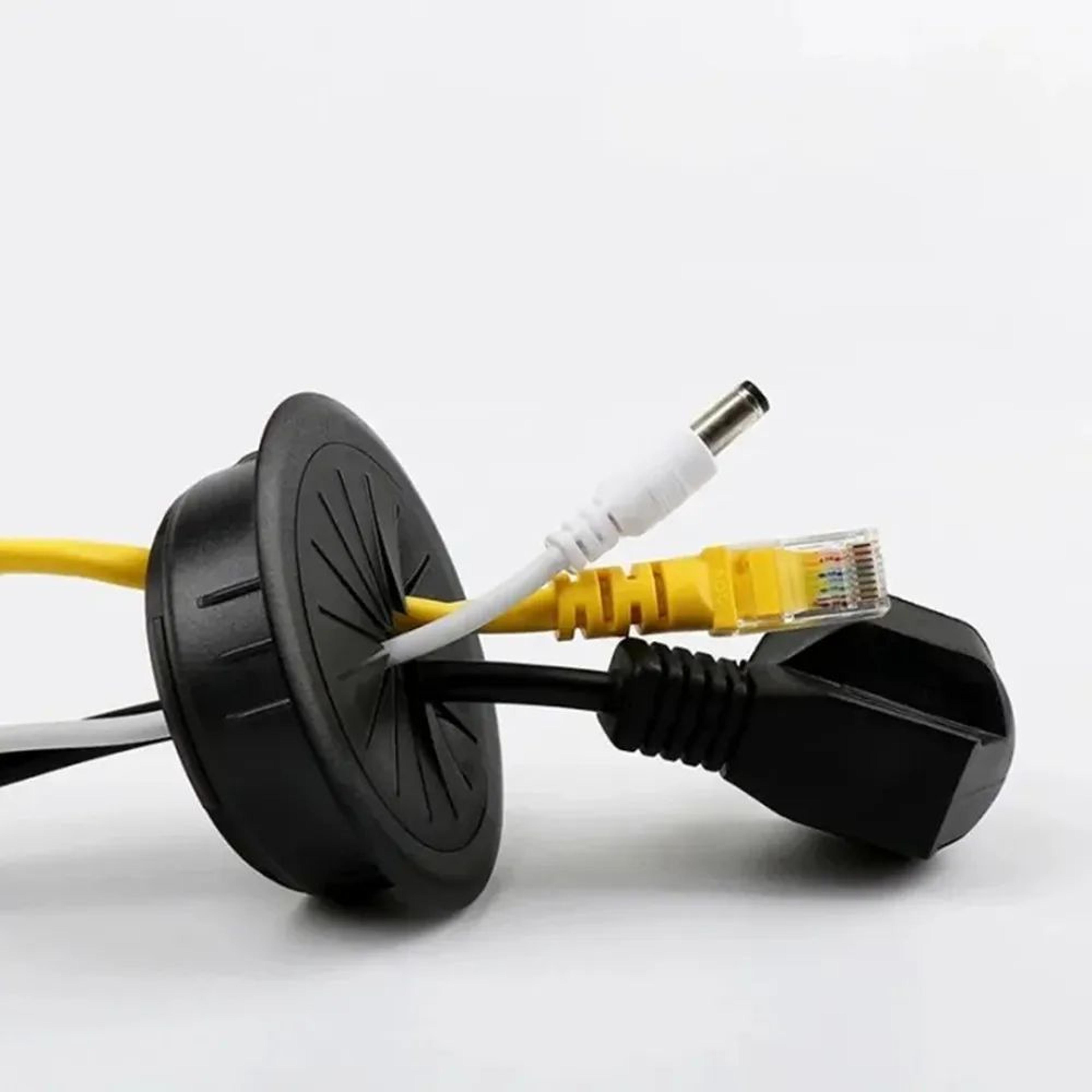 TidyDesk Rubber Wire Grommet  Flexible Desk Cord Hole Cover For Cable Management 3