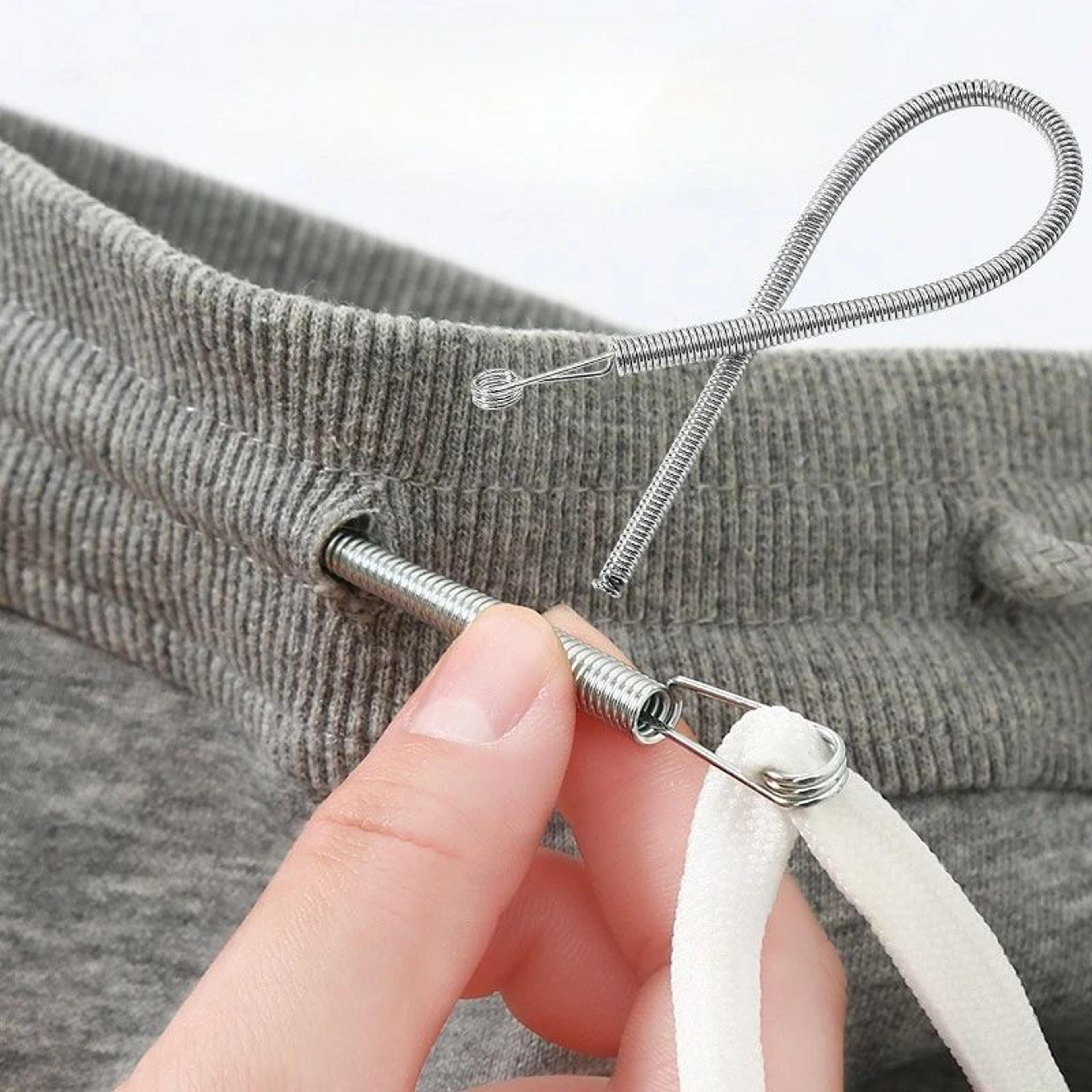 quickfit spring drawstring threader - easy hoodie & pants string replacement tool