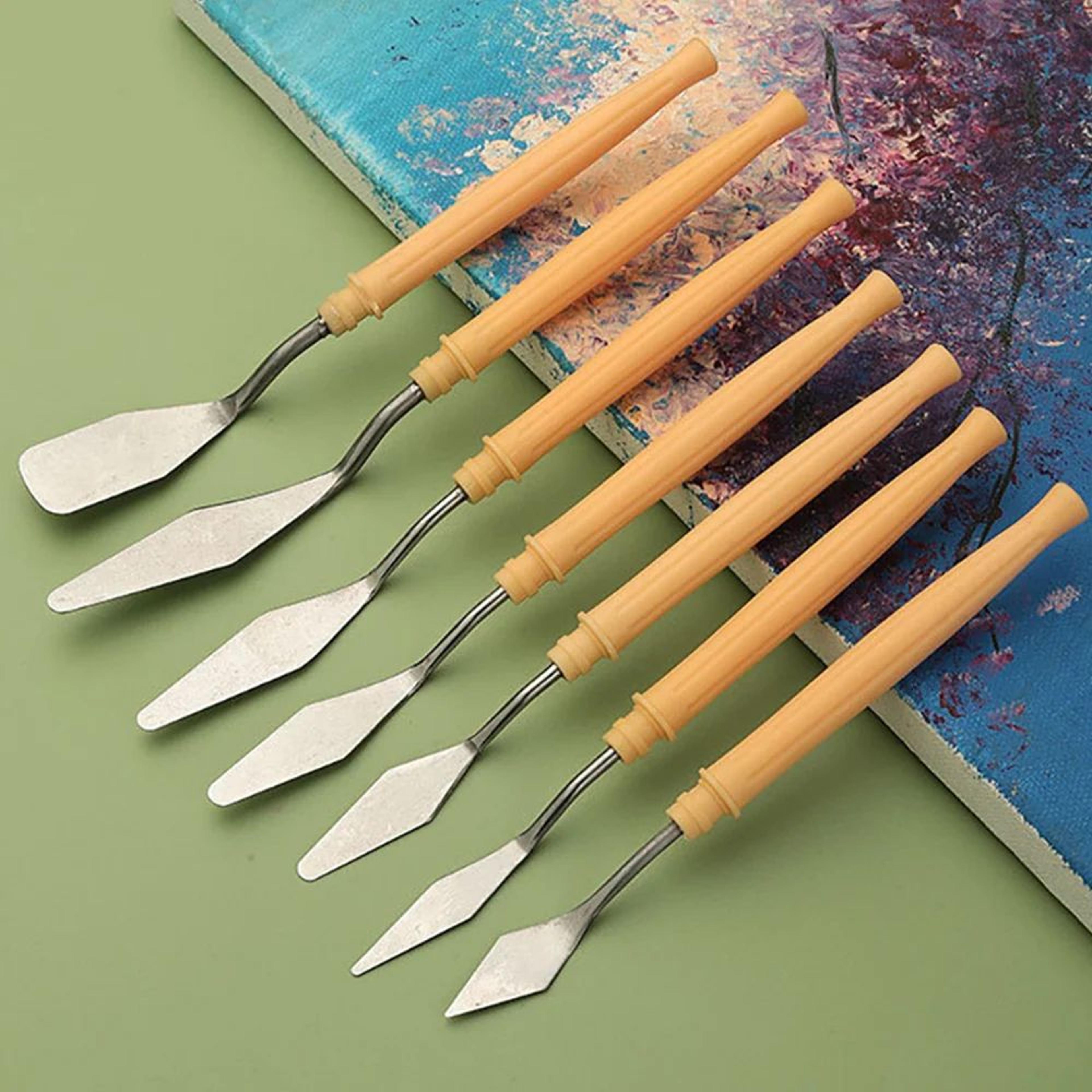 Premium 7Piece Cake  Art Palette Knife Set  Ideal For Baking Frosting Clay  DIY Decorating 2