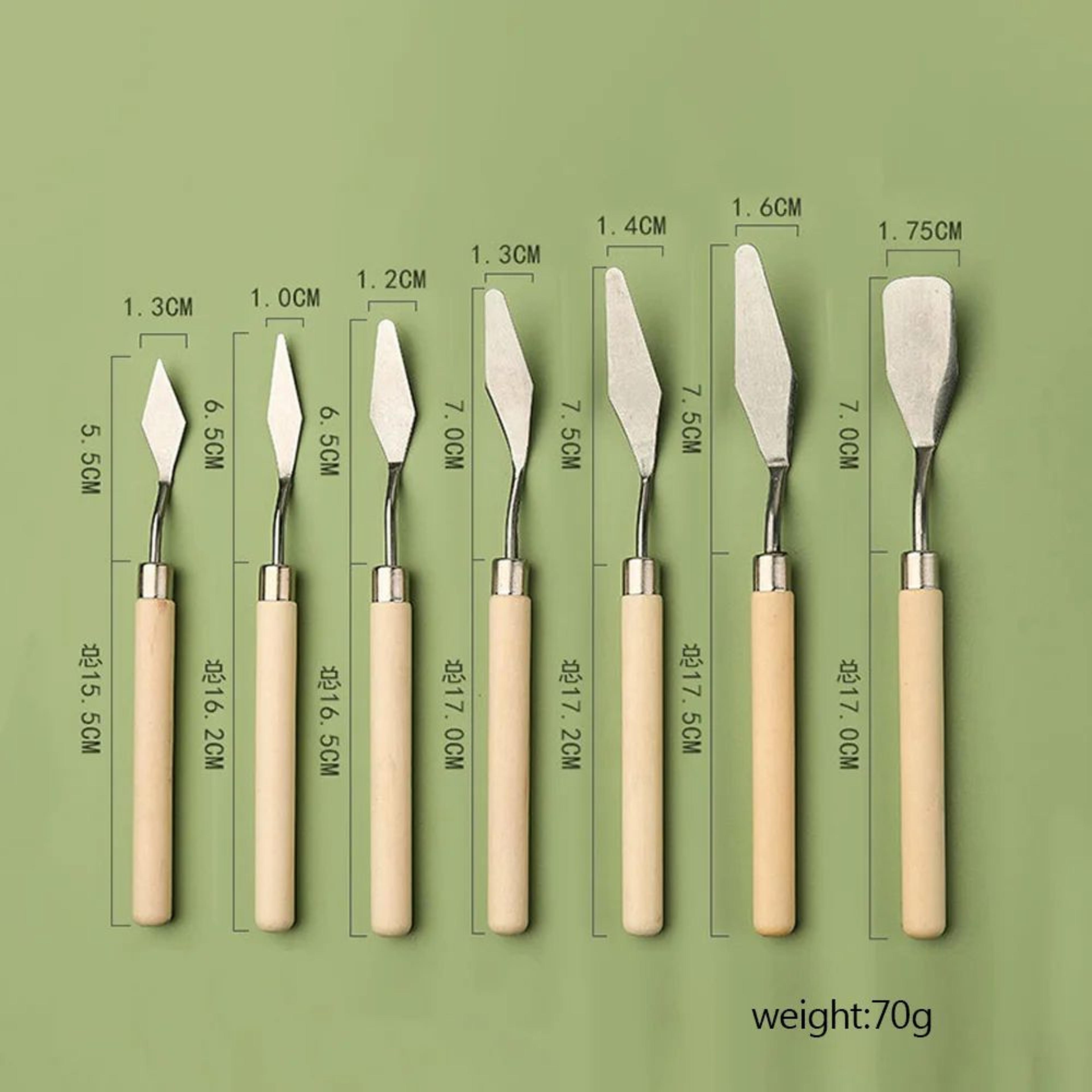 Premium 7Piece Cake  Art Palette Knife Set  Ideal For Baking Frosting Clay  DIY Decorating 4