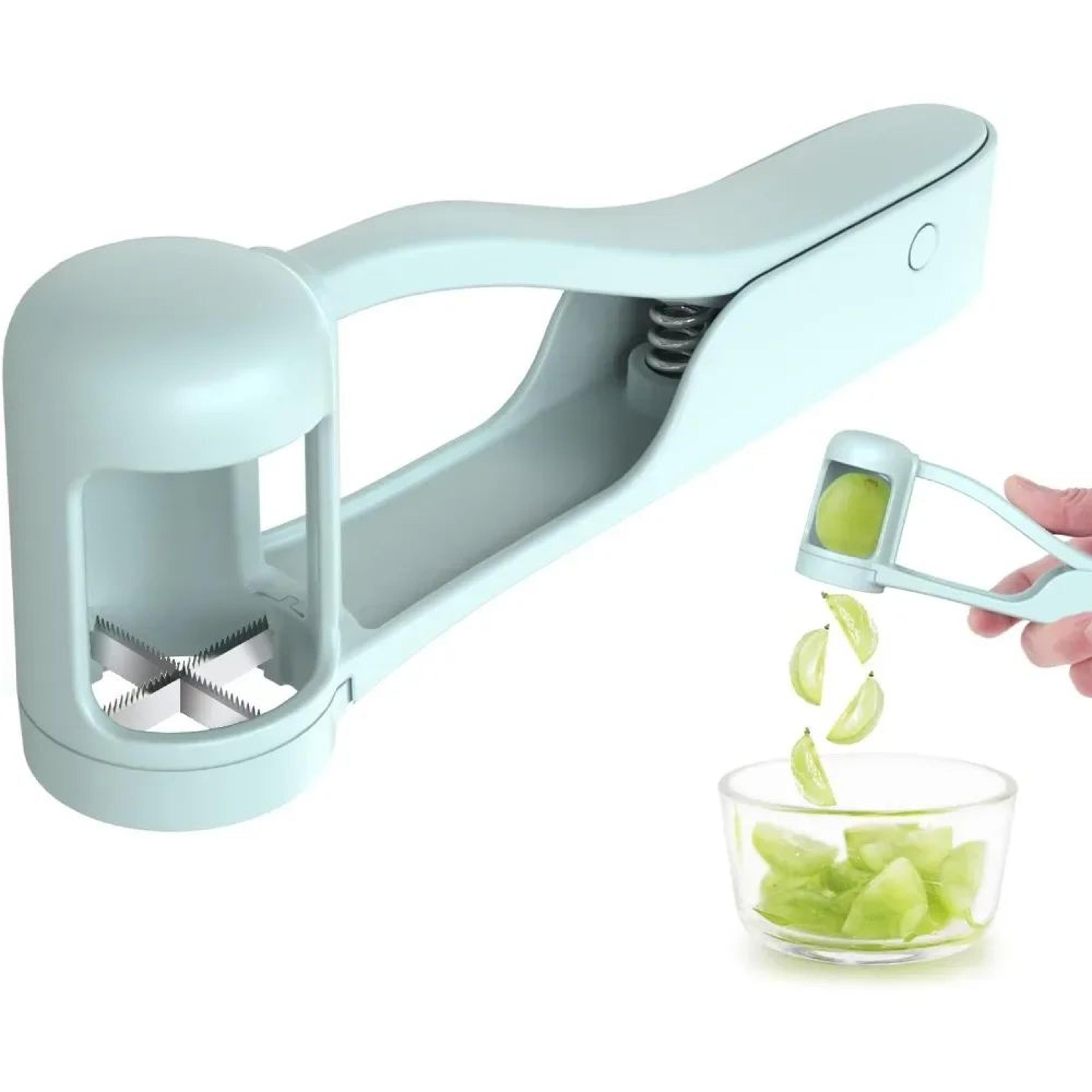 Precision Grape  Cherry Tomato Slicer  Stainless Steel Fruit Cutter For Fast MessFree Prep 0